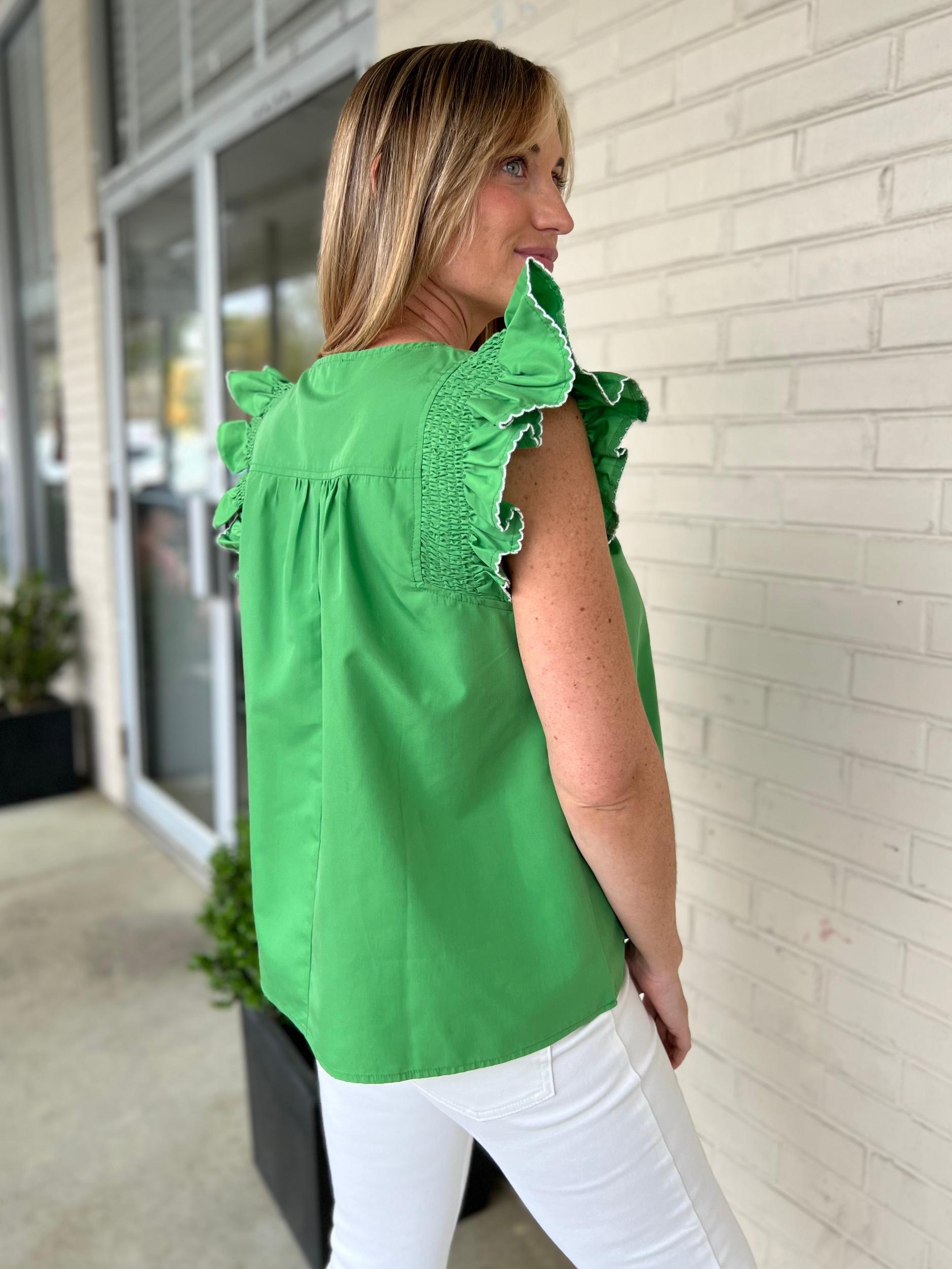 Kate Flutter Sleeve Top Product Image