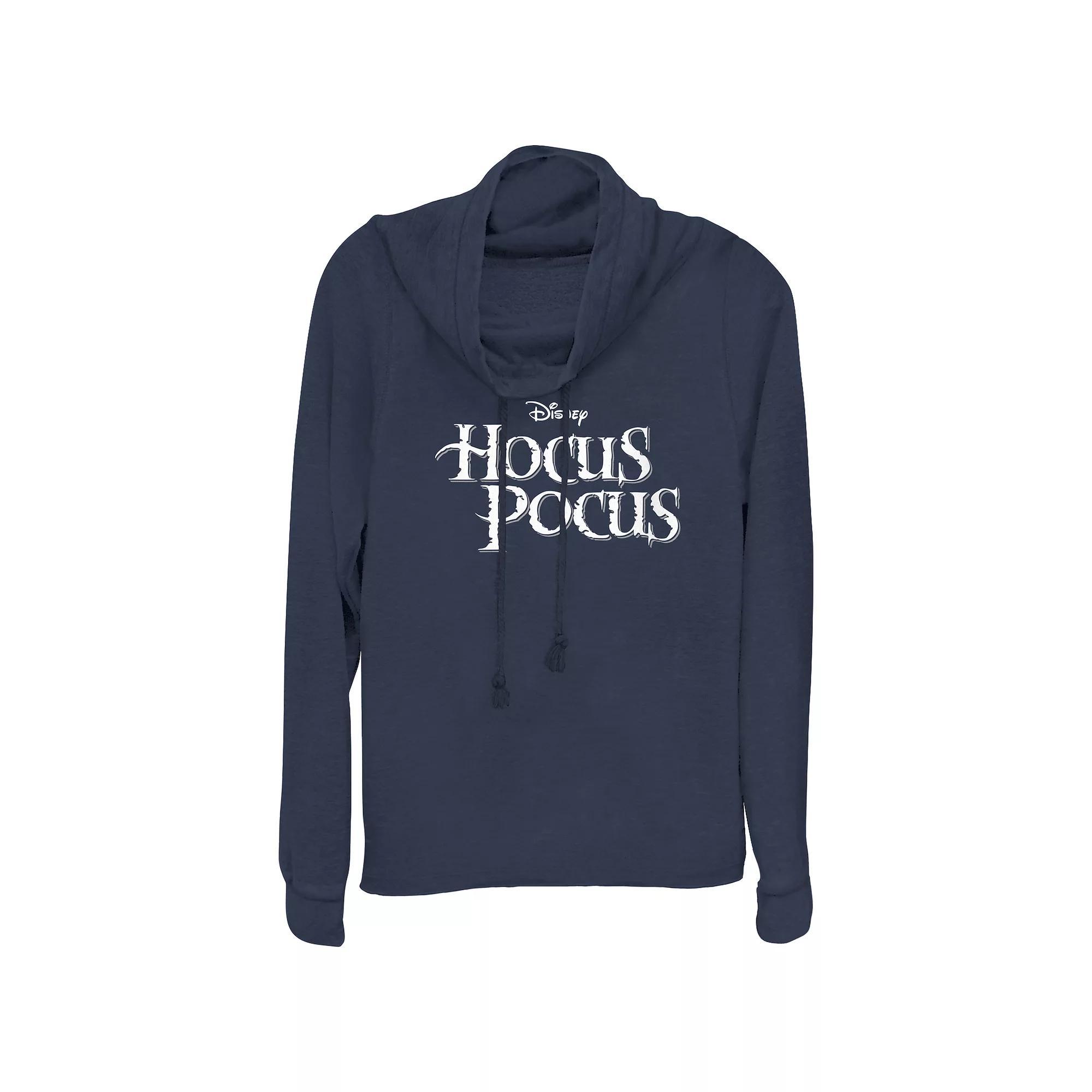 Disney's Hocus Pocus Title Logo Plus Size Cowlneck Graphic Lightweight Long Sleeve, Women's, Size: 3XL, Blue Product Image