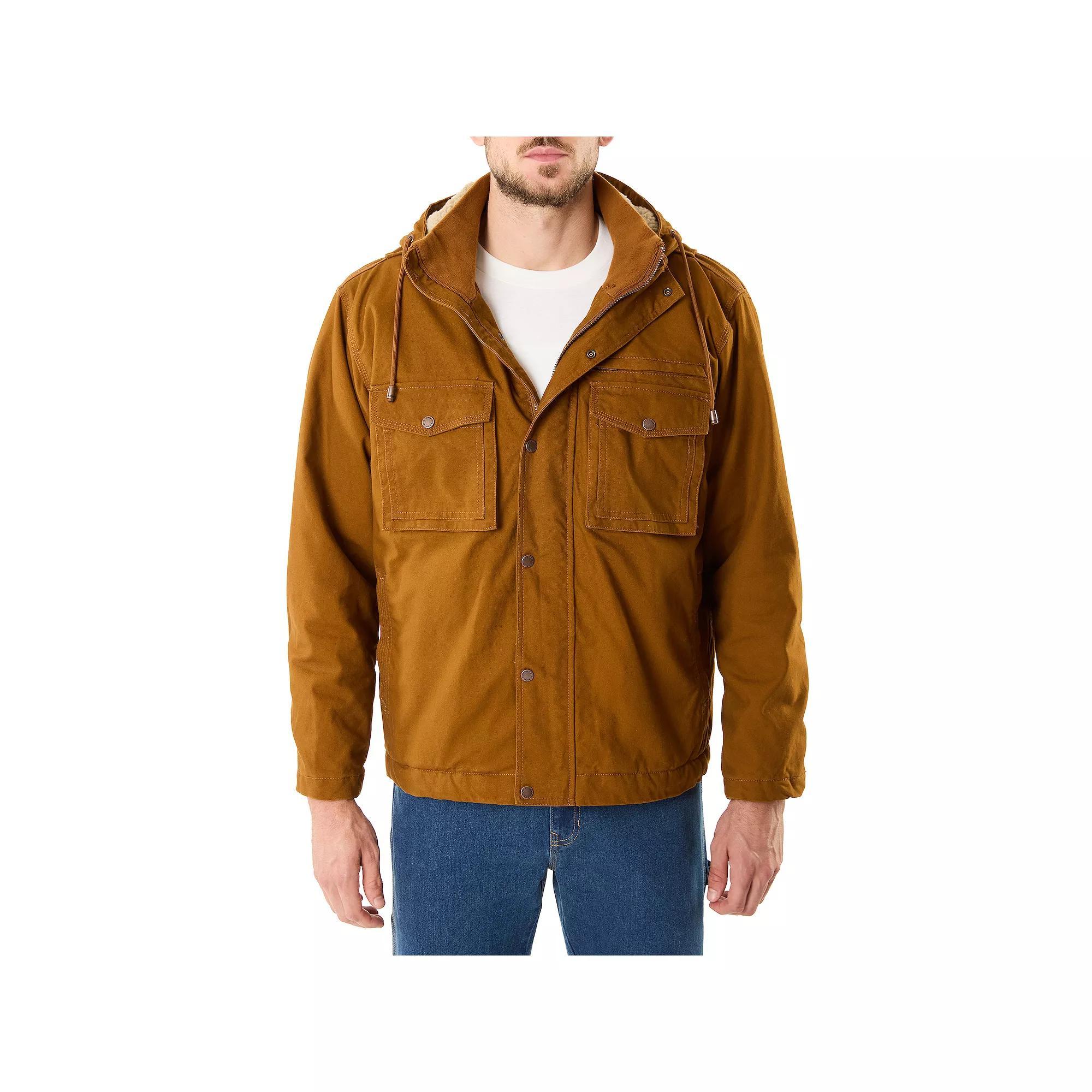 Smith's Workwear Sherpa-Lined Duck Canvas Hooded Work Jacket, Men's,  Product Image