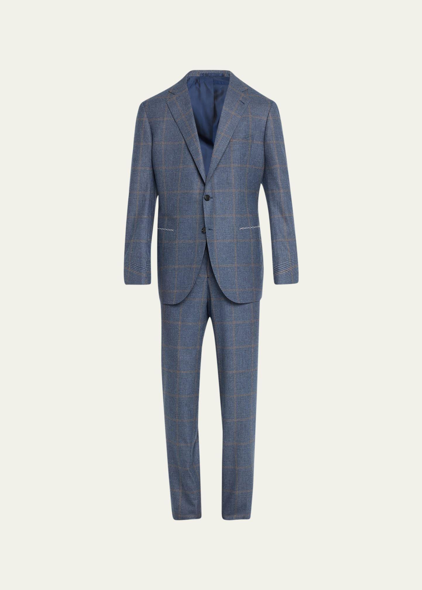 Mens Two-Tone Check Suit Product Image