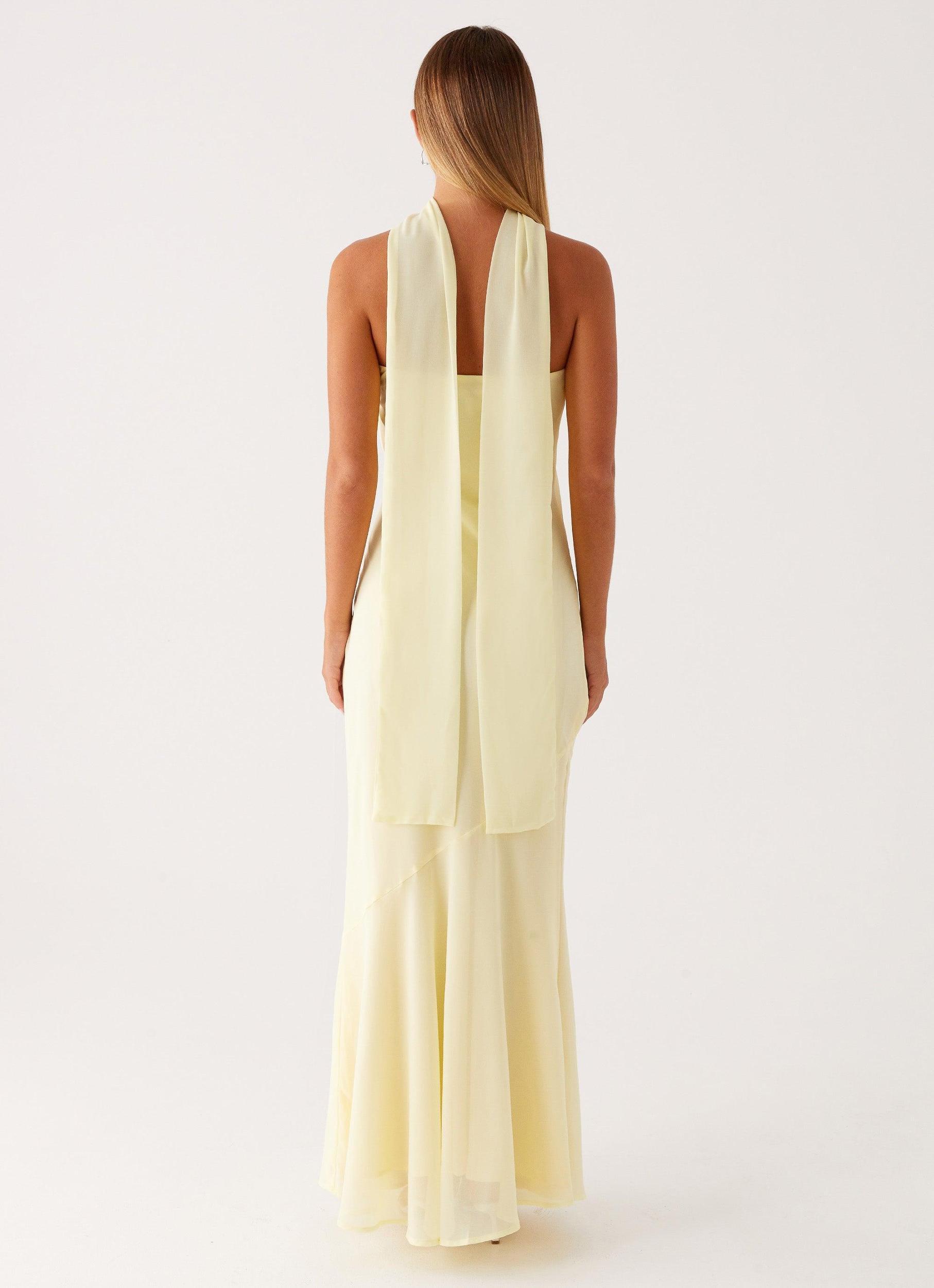 Under The Pagoda Maxi Dress - Yellow Product Image