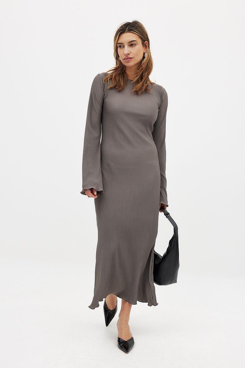 Pleated Midi Dress Product Image