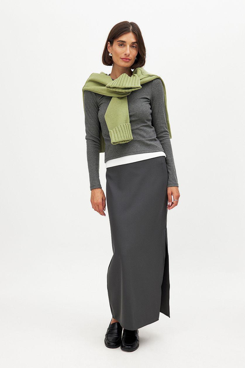 Slit Maxi Skirt Product Image