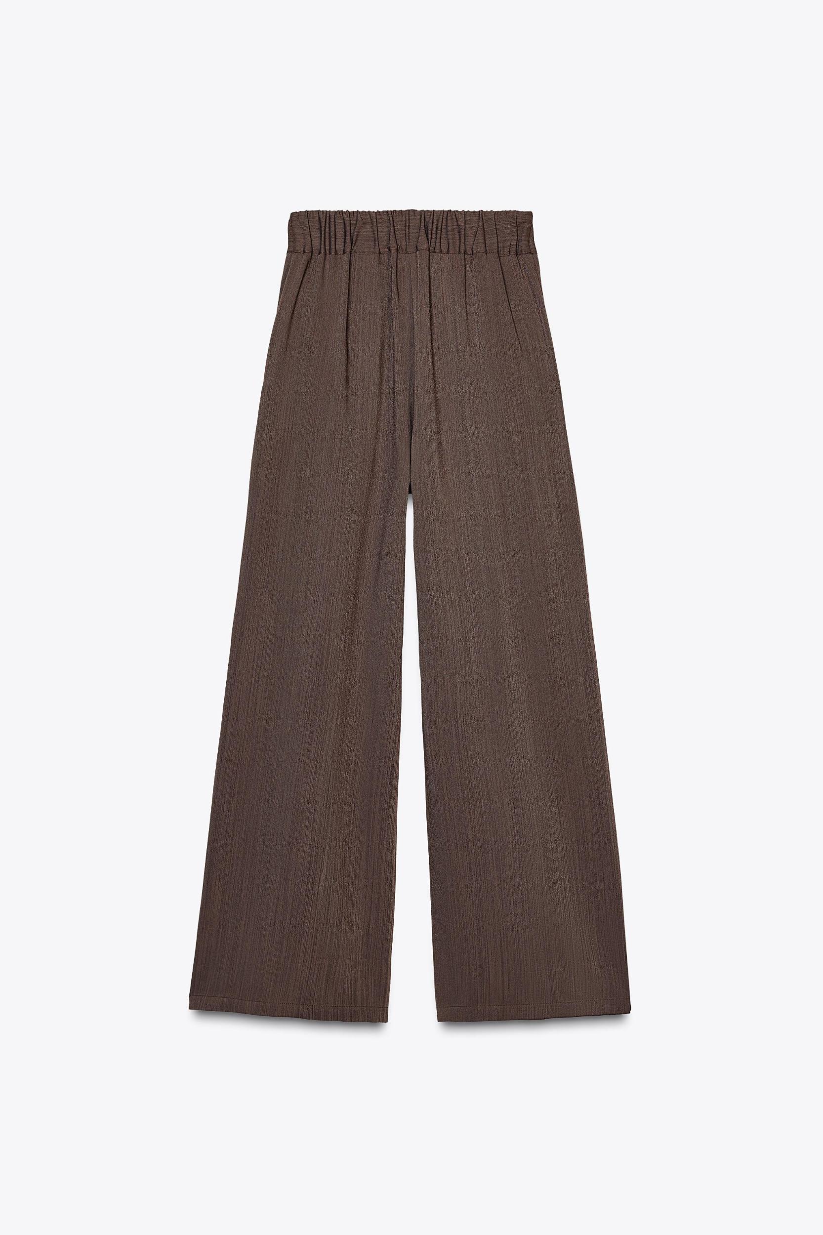 WIDE LEG PANTS WITH DARTS Product Image