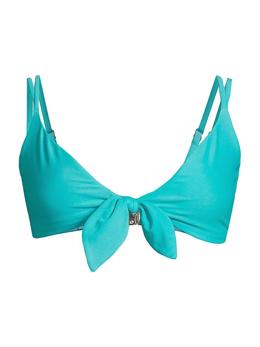 Womens Nichelle Tie-Front Bikini Top Product Image