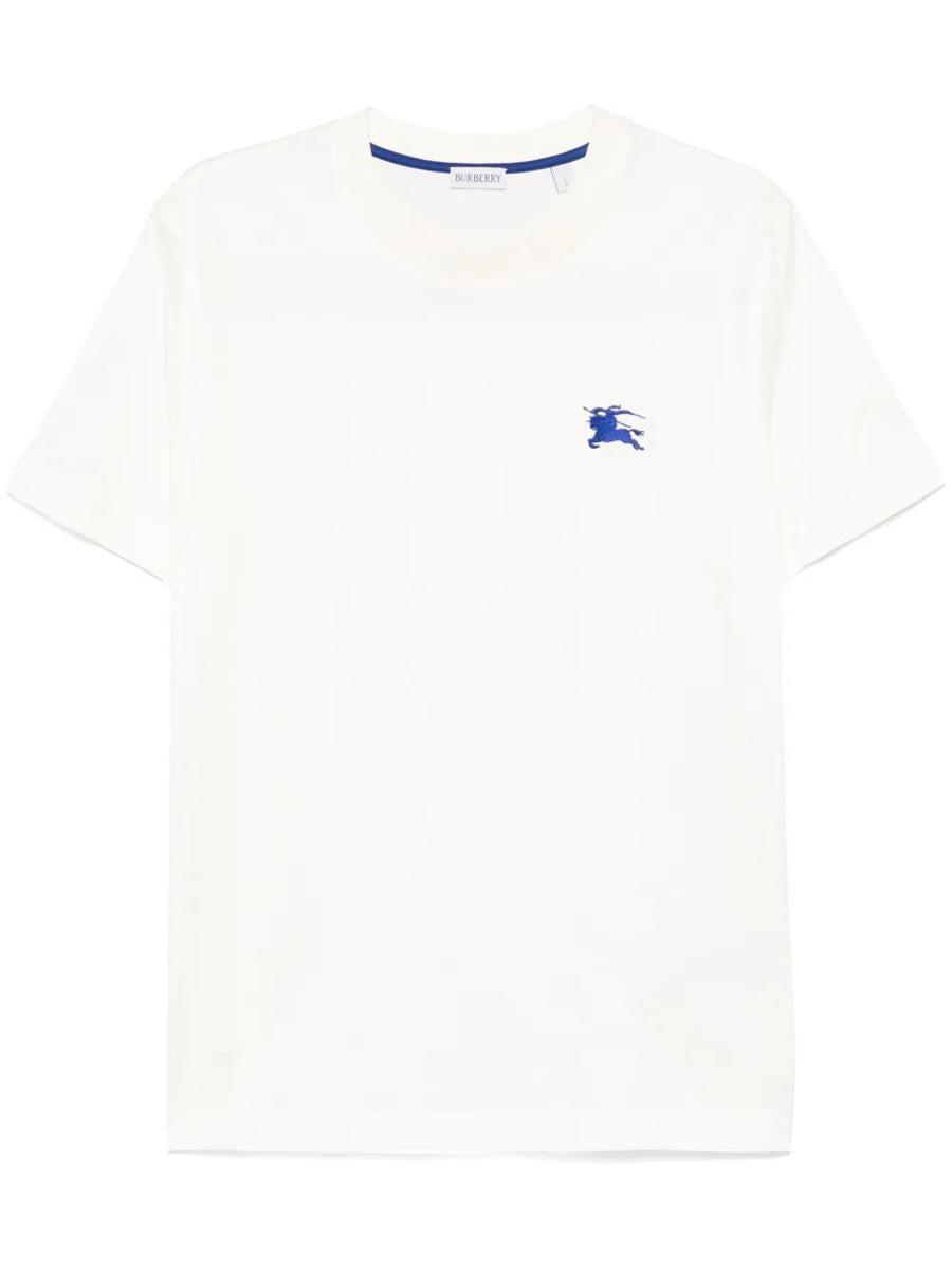 White Embroidered T-Shirt Product Image