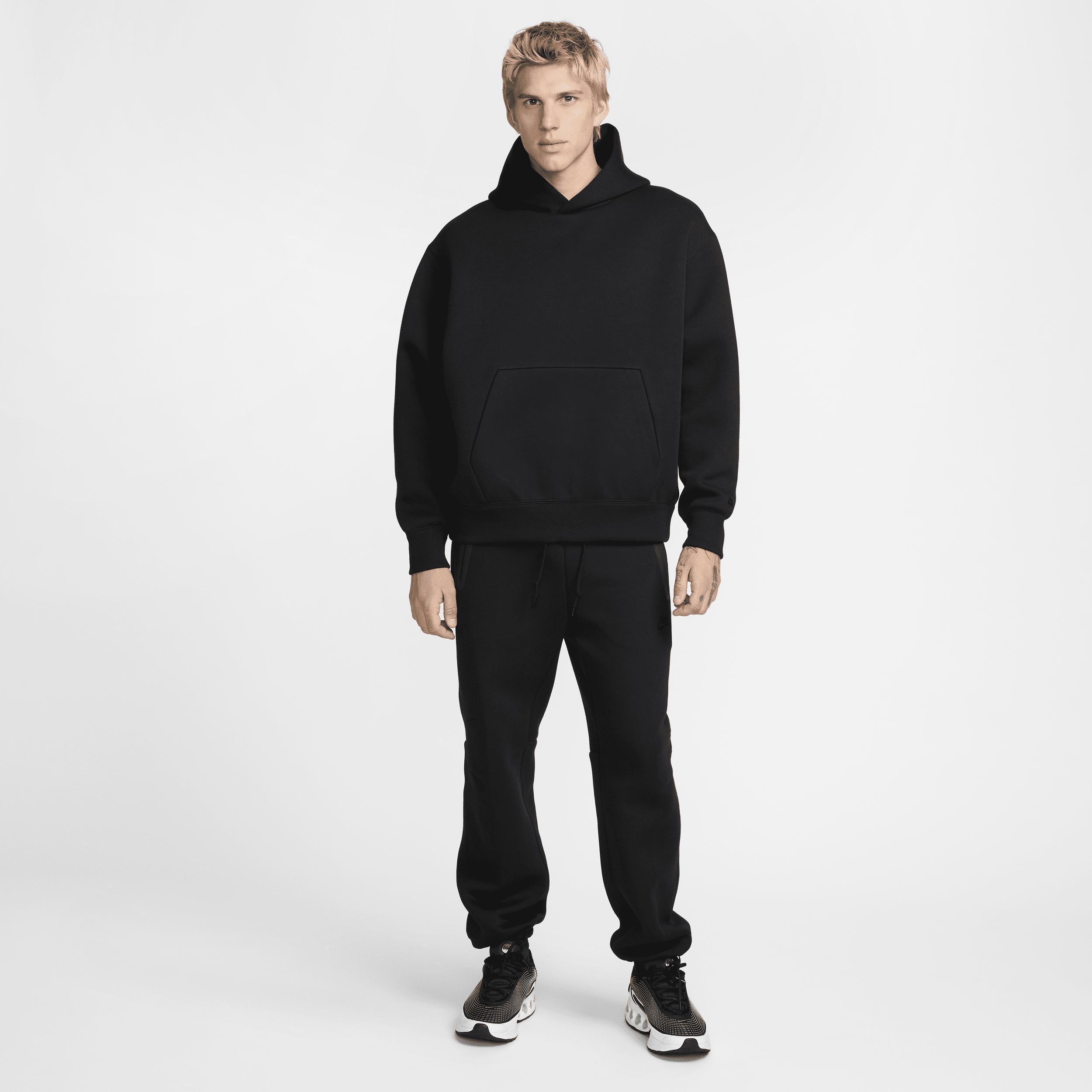 Nike Mens Nike Tech Fleece Open Hem Pants - Mens Black/Black Product Image