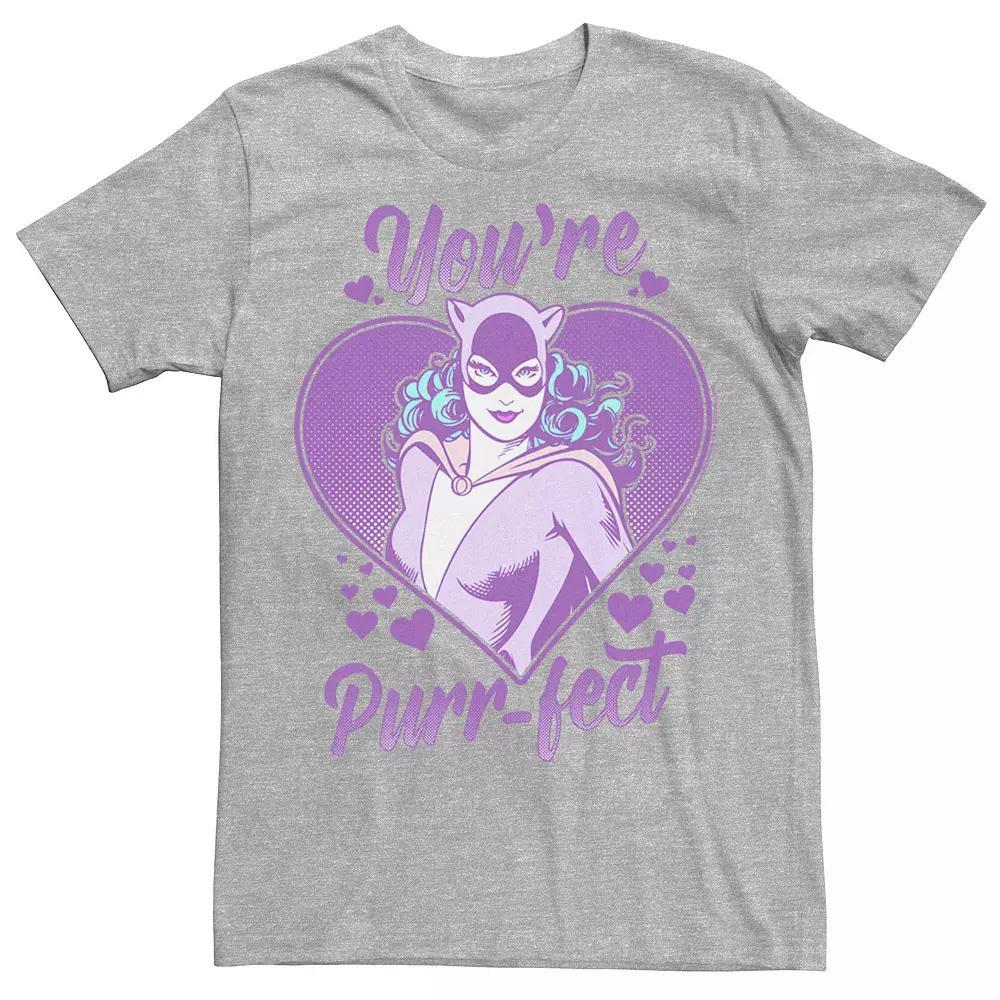 Men's DC Comics Valentine's Day Catwoman You're Purr-fect Tee,  Product Image