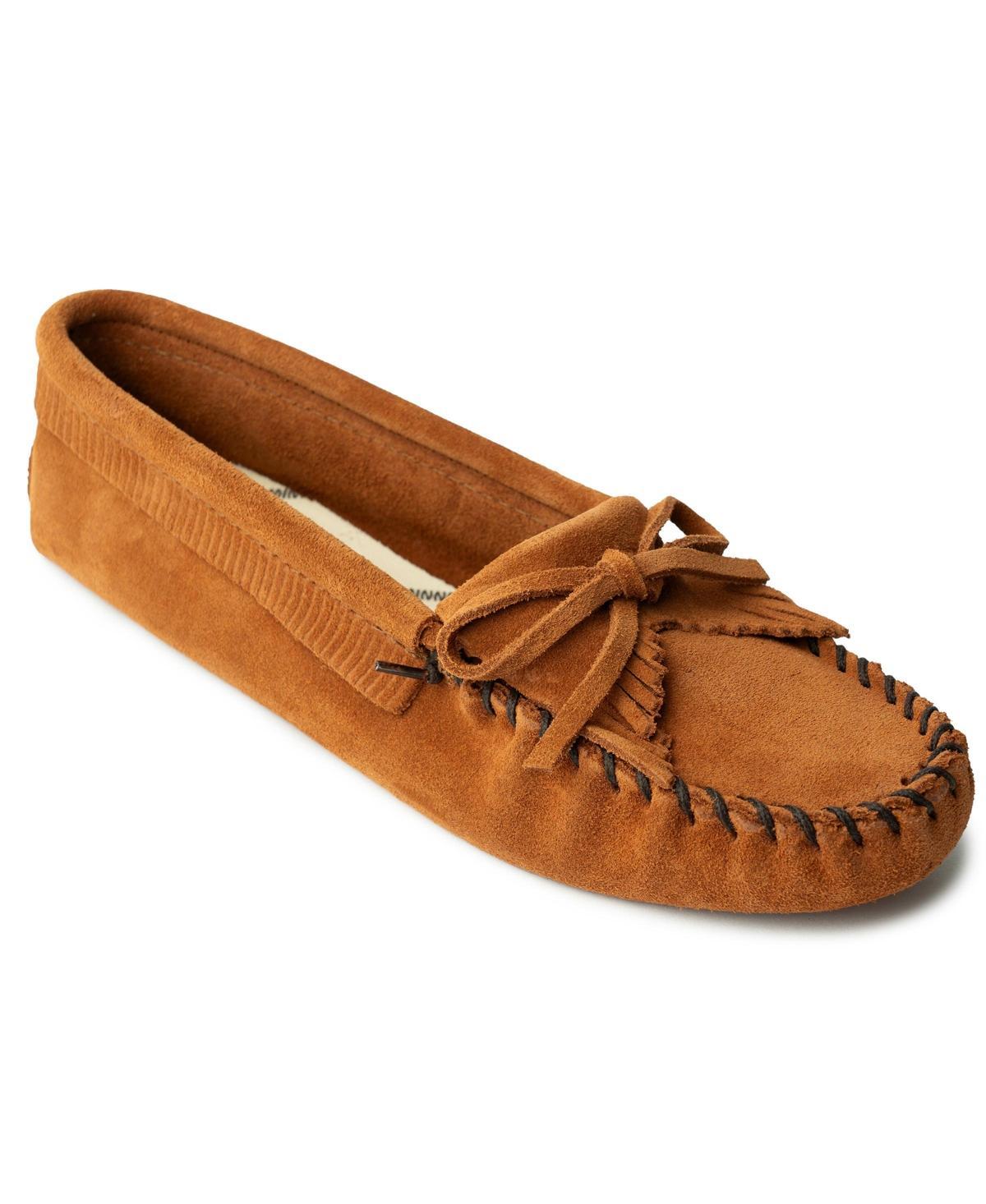 Minnetonka Kilty Softsole Suede Moccasins Product Image