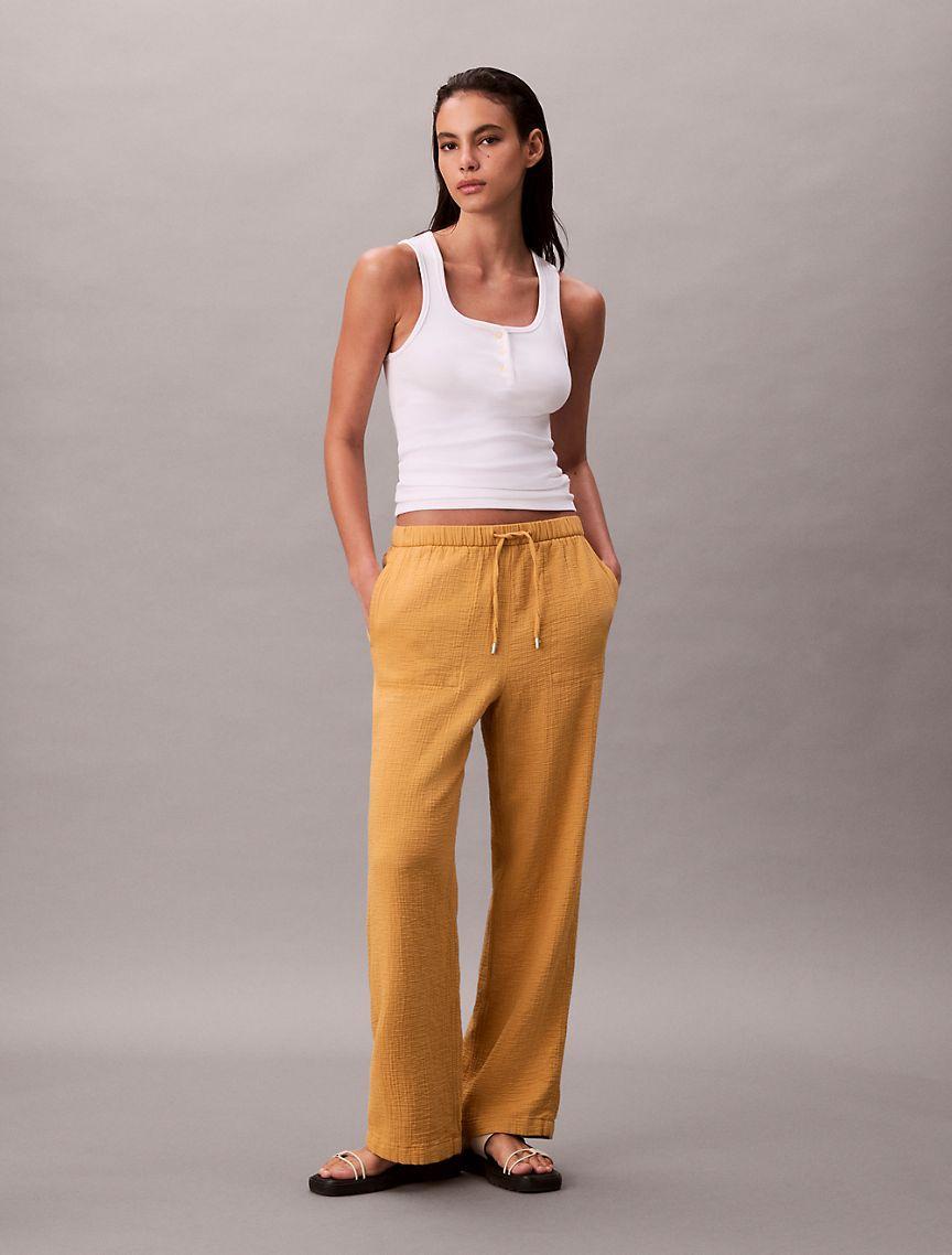 Double Gauze Pull-On Pants Product Image