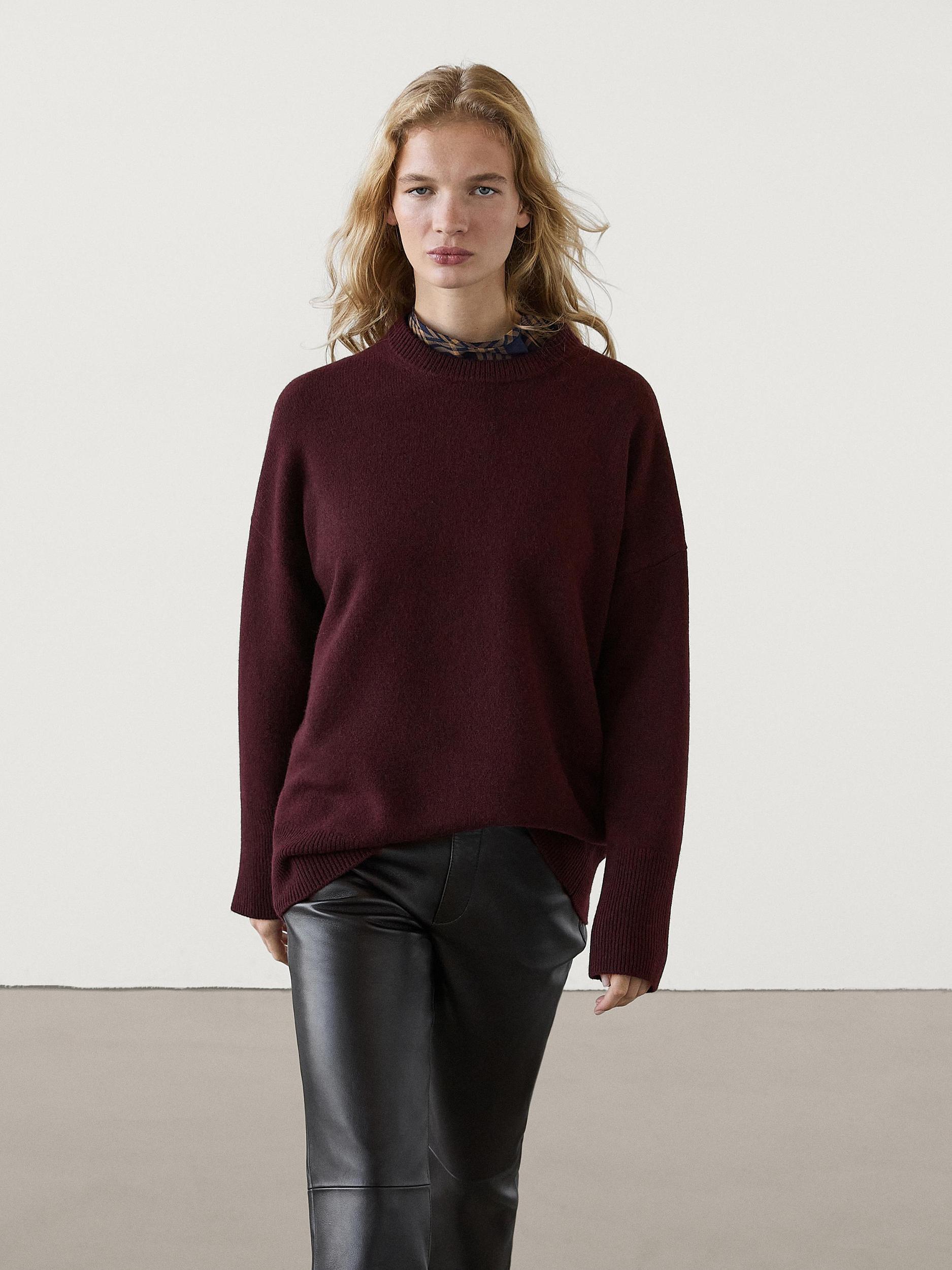 Wool blend knit sweater Product Image