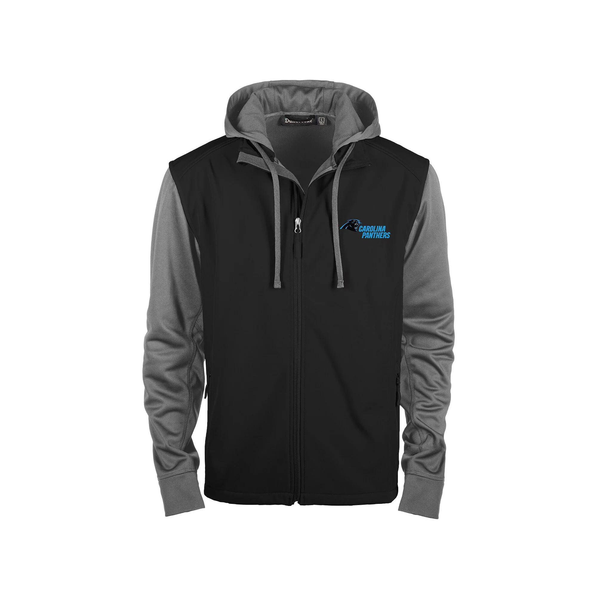 Men's Dunbrooke Black/Gray Carolina Panthers Alpha Full-Zip Jacket,  Product Image