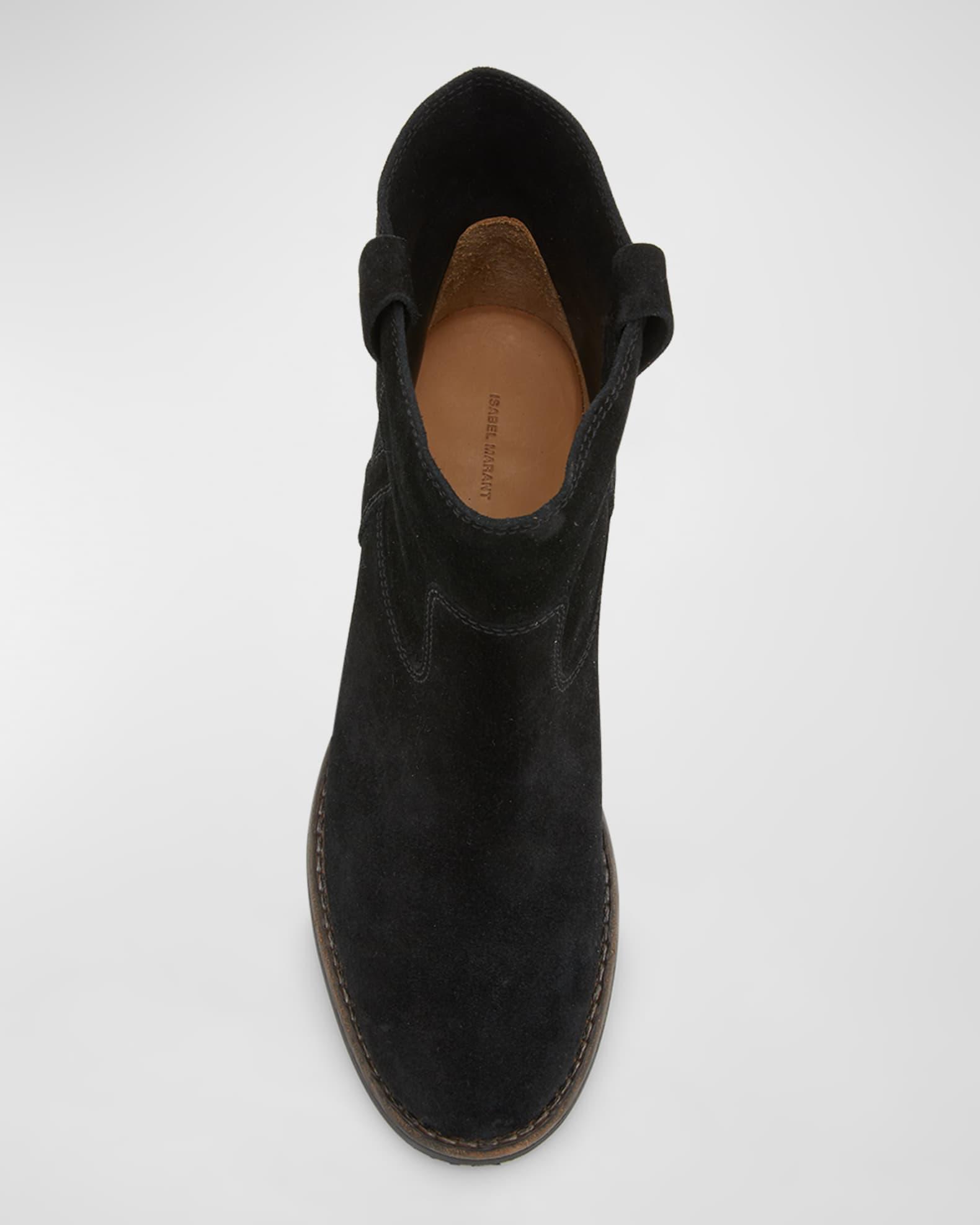 Susee Suede Western Ankle Booties Product Image