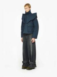 OVERSIZED COLLAR TRENCH JACKET in blue | JW Anderson US  Product Image