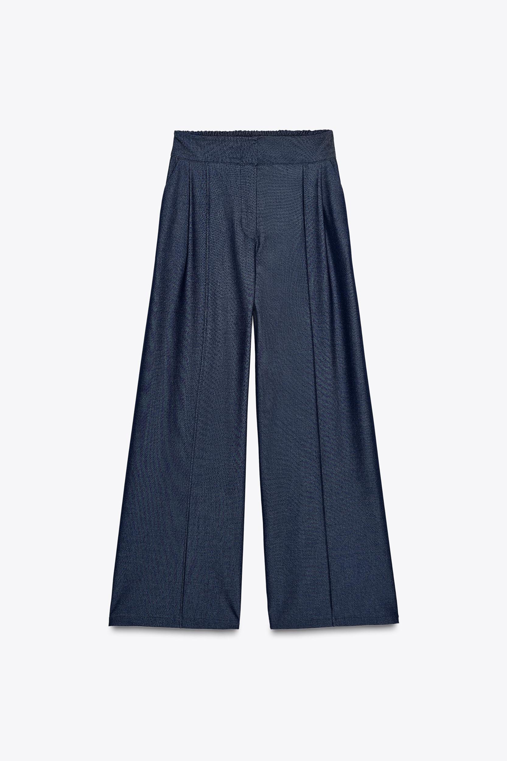 PLEATED WIDE LEG PANTS Product Image