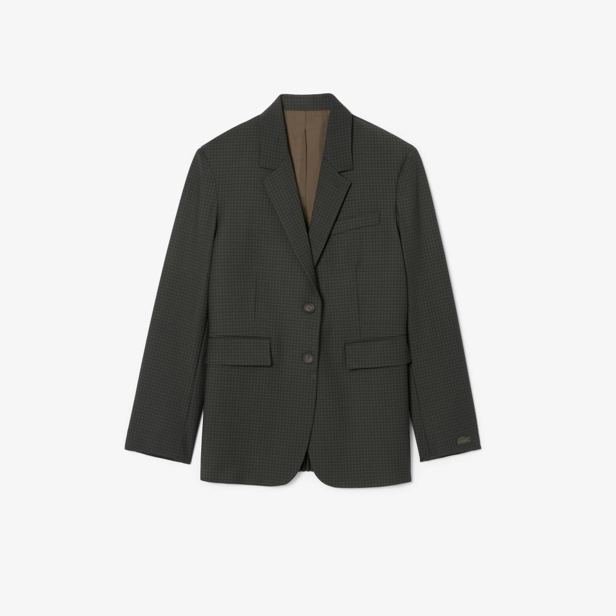 Wool Blend Checked Blazer Product Image