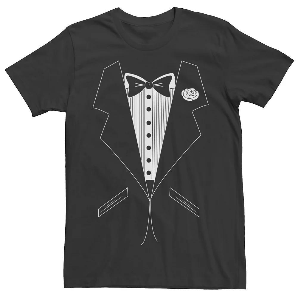 Men's Basic Tuxedo Tee, Size: Medium, Black Product Image
