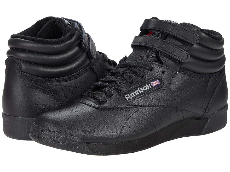 Reebok Womens Reebok Freestyle Hi - Womens Shoes Black/Black Product Image