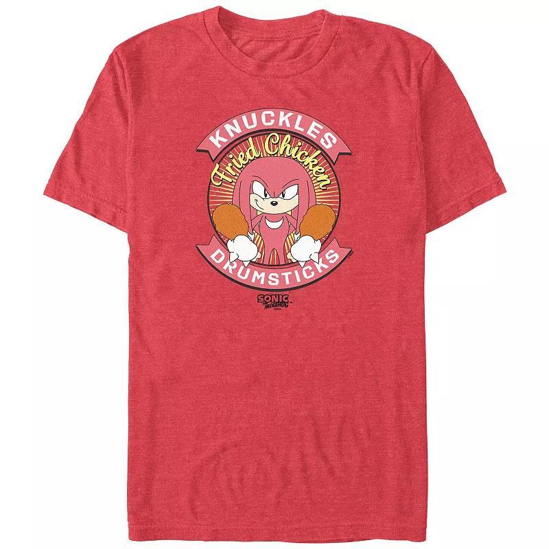 Men's Sonic The Hedgehog Knuckles Fried Chicken Graphic Tee,  Product Image
