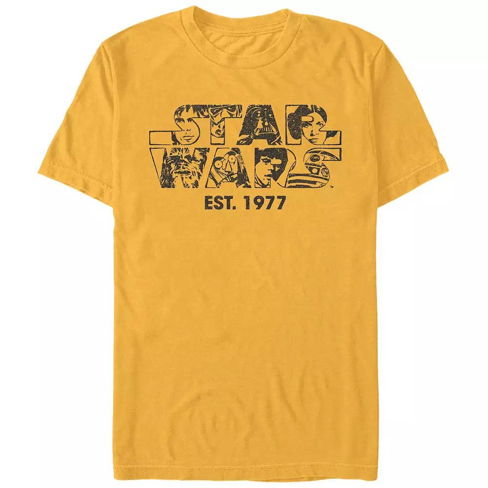 Men's Star Wars Faces Filled Logo Graphic Tee,  Product Image