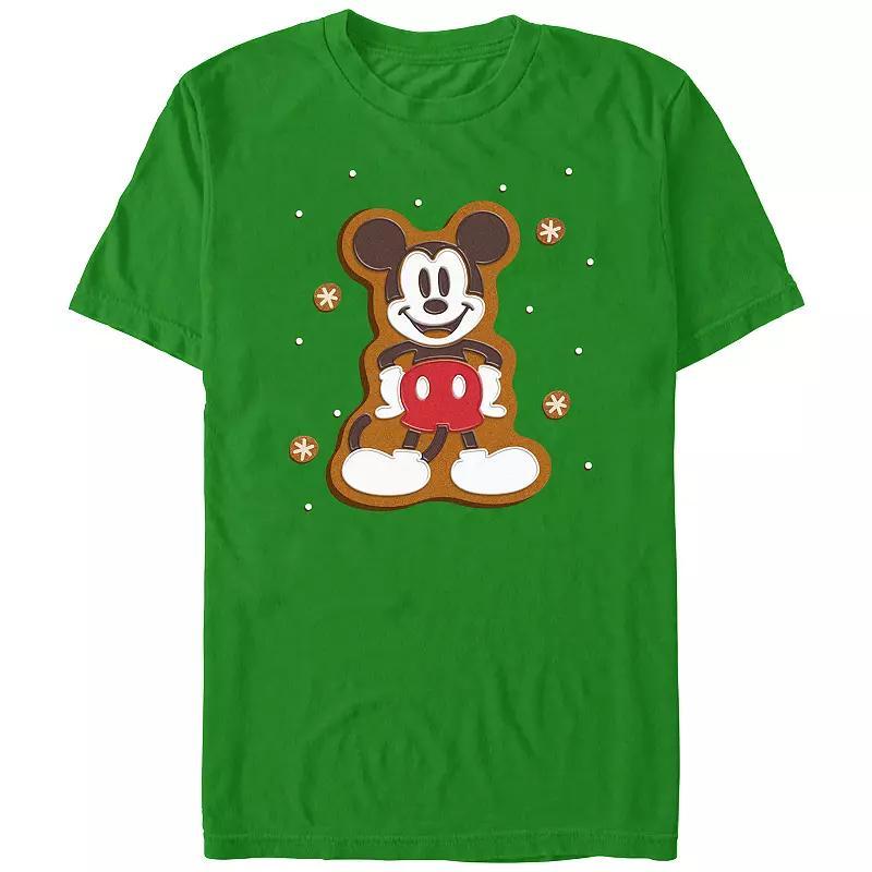 Disneys Mickey Mouse Gingerbread Cookie Mens Graphic Tee Product Image