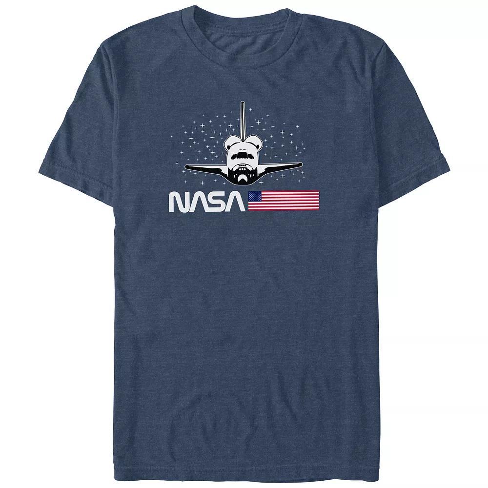 Big & Tall Nasa USA Suttle Graphic Tee, Men's, Size: 4XL Tall, Navy Grey Product Image