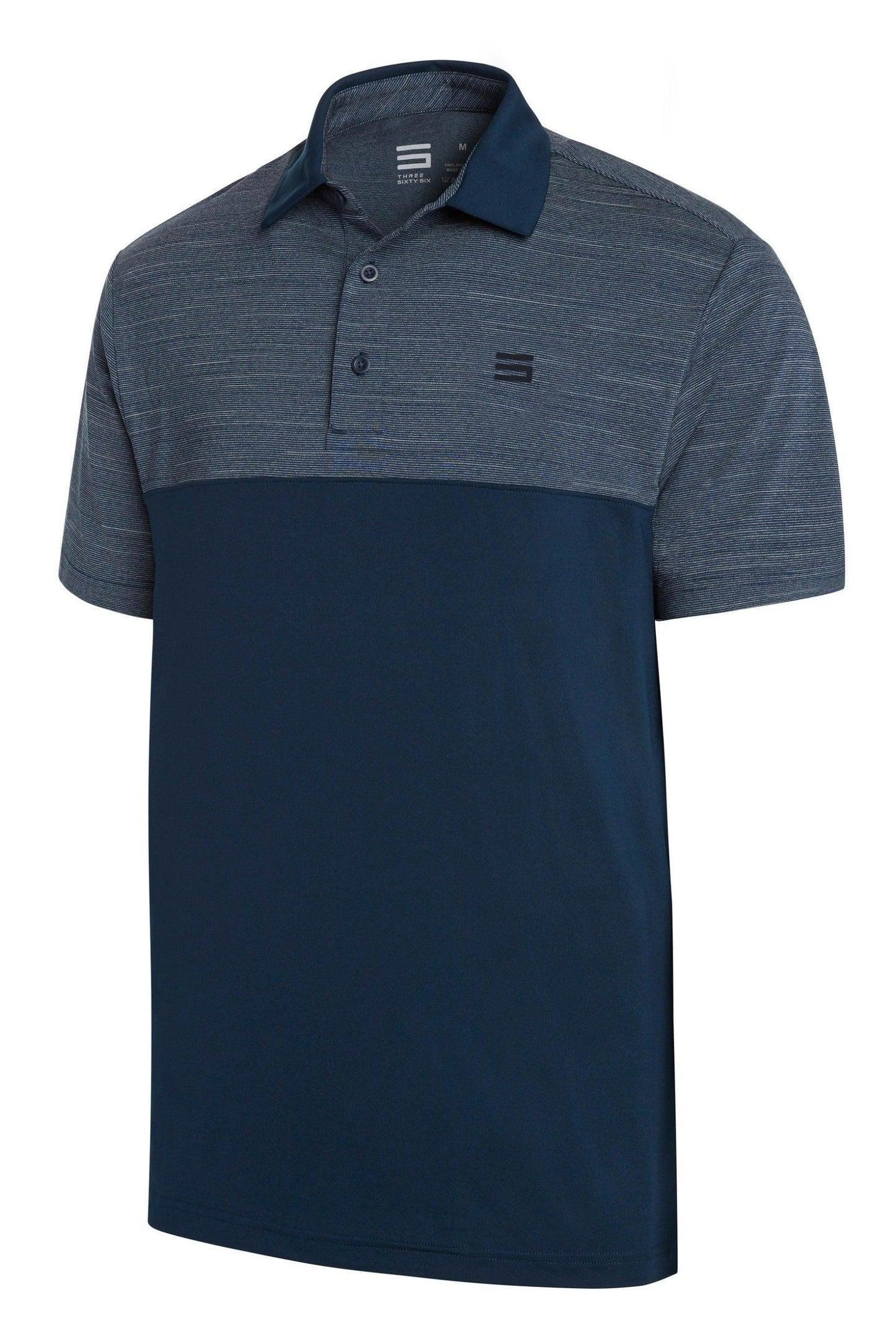 Three Sixty Six Men's Heathered Two-Tone Golf Polo Male Product Image