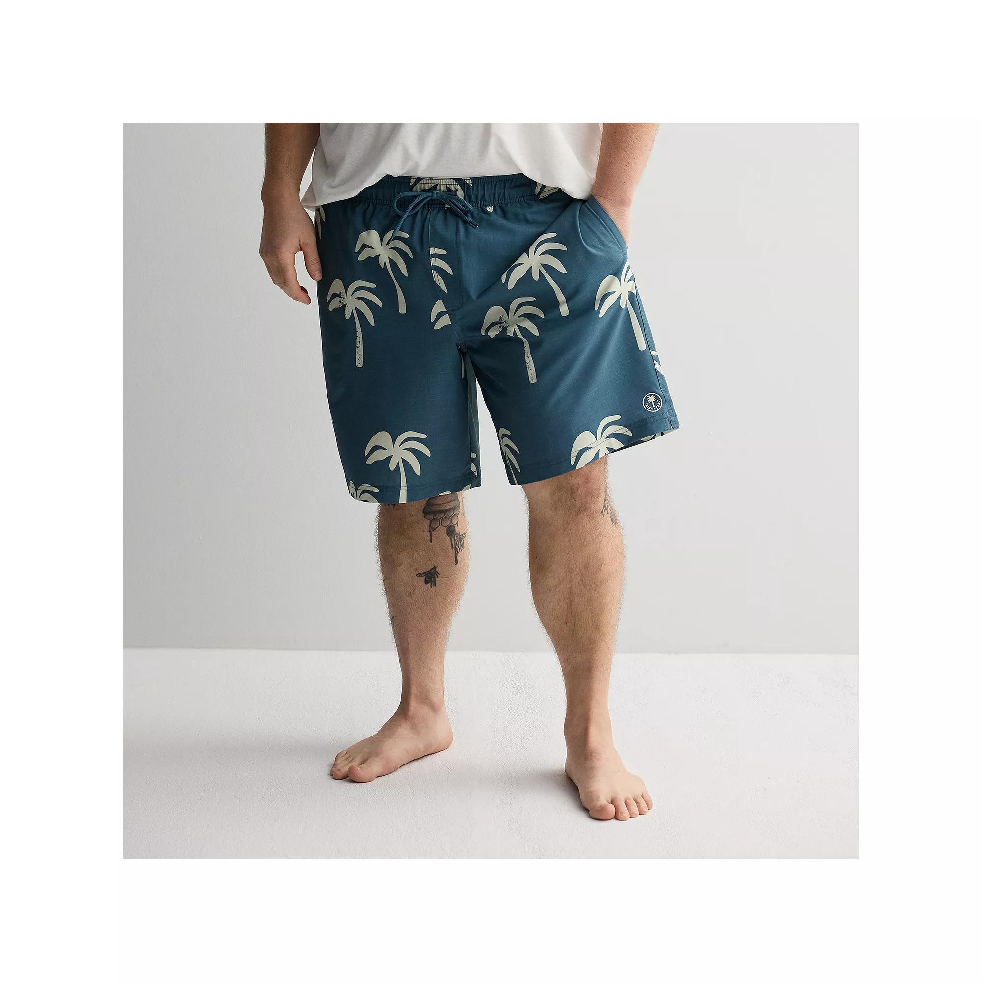 Big & Tall Trinity Coast Palm Tree Silhouettes Swim Trunks, Men's,  Product Image