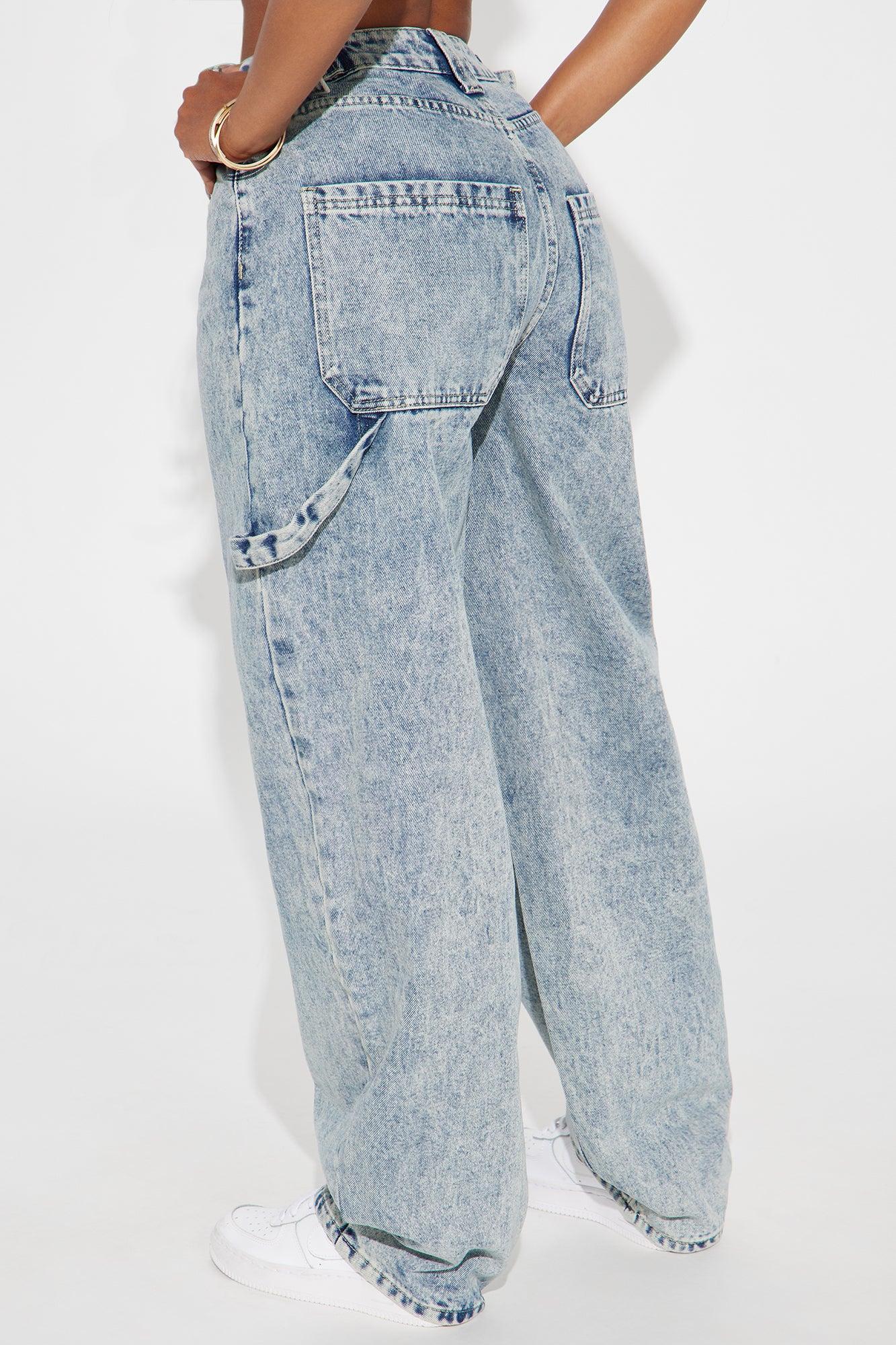 Call It Luck Taper Leg Jeans - Light Wash Product Image