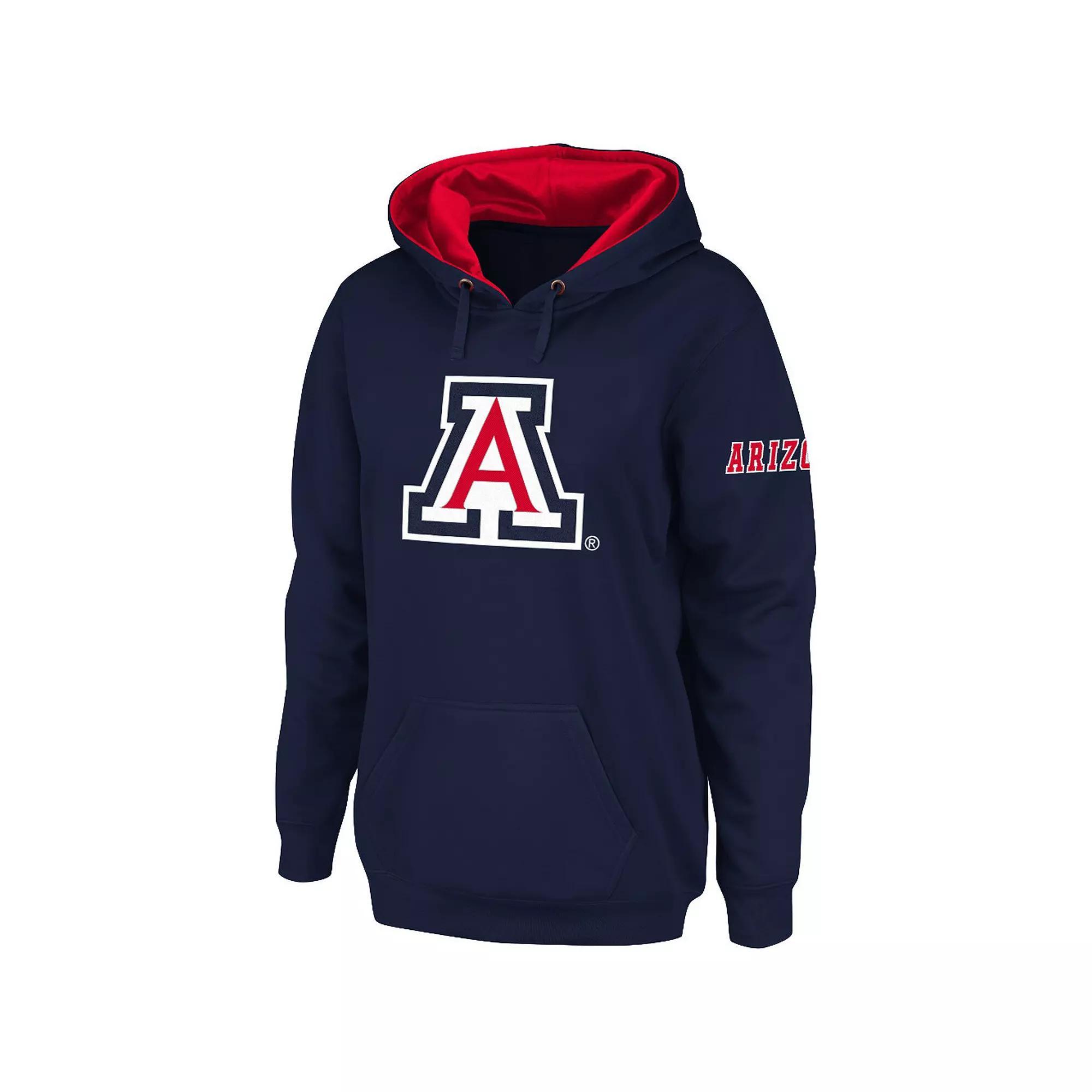 Women's Stadium Athletic Navy Arizona Wildcats Big Logo Pullover Hoodie, Size: XL, Blue Product Image