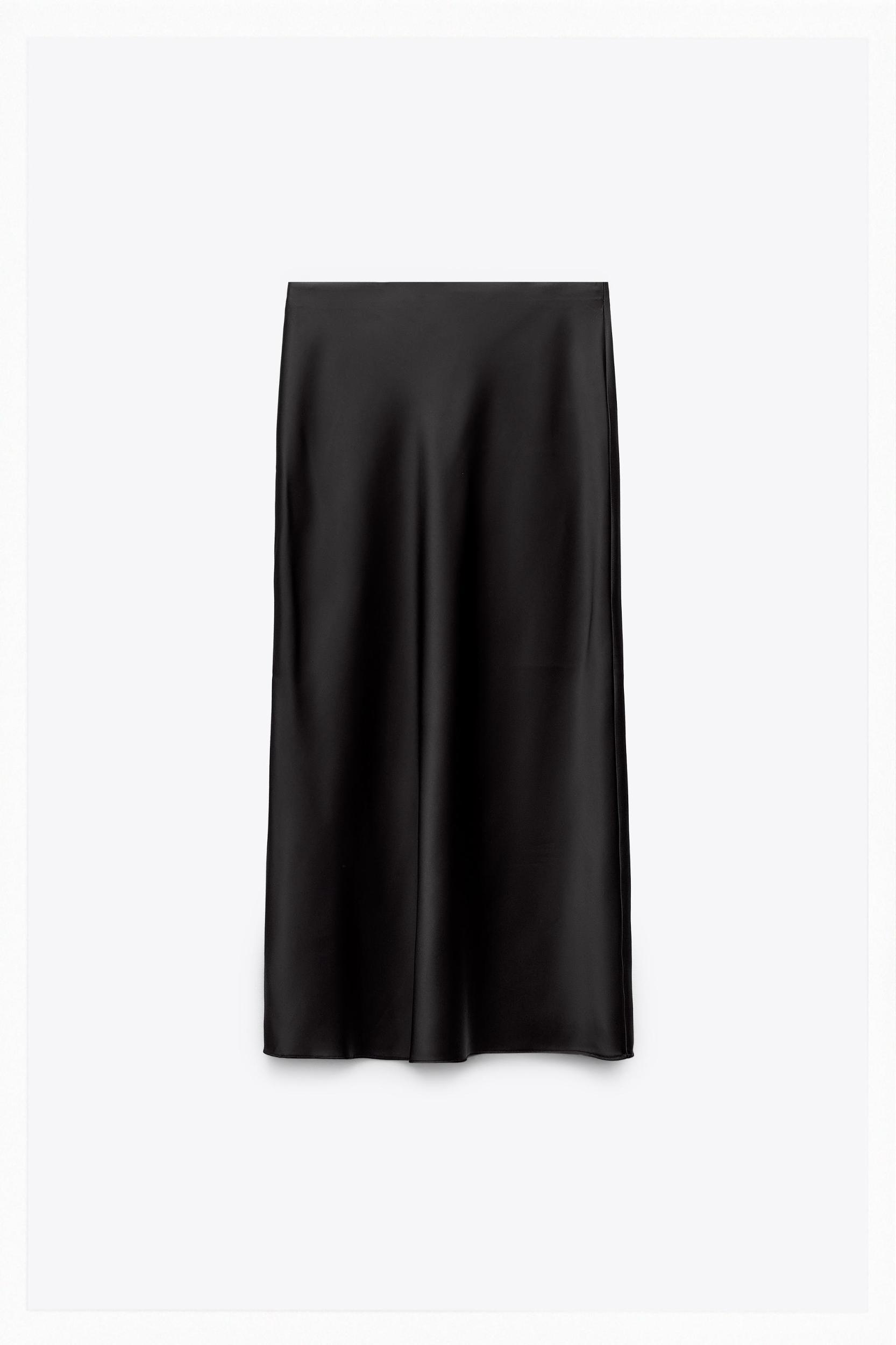 SATIN MIDI SKIRT Product Image
