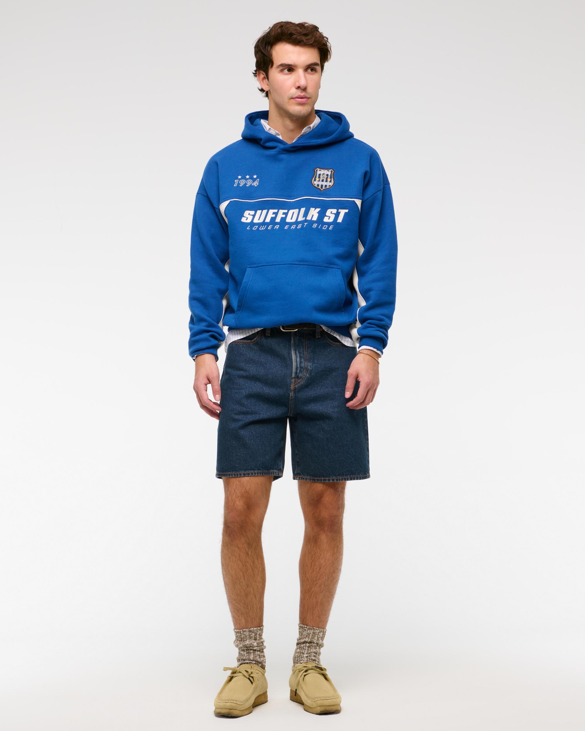 Loose Denim Short Product Image