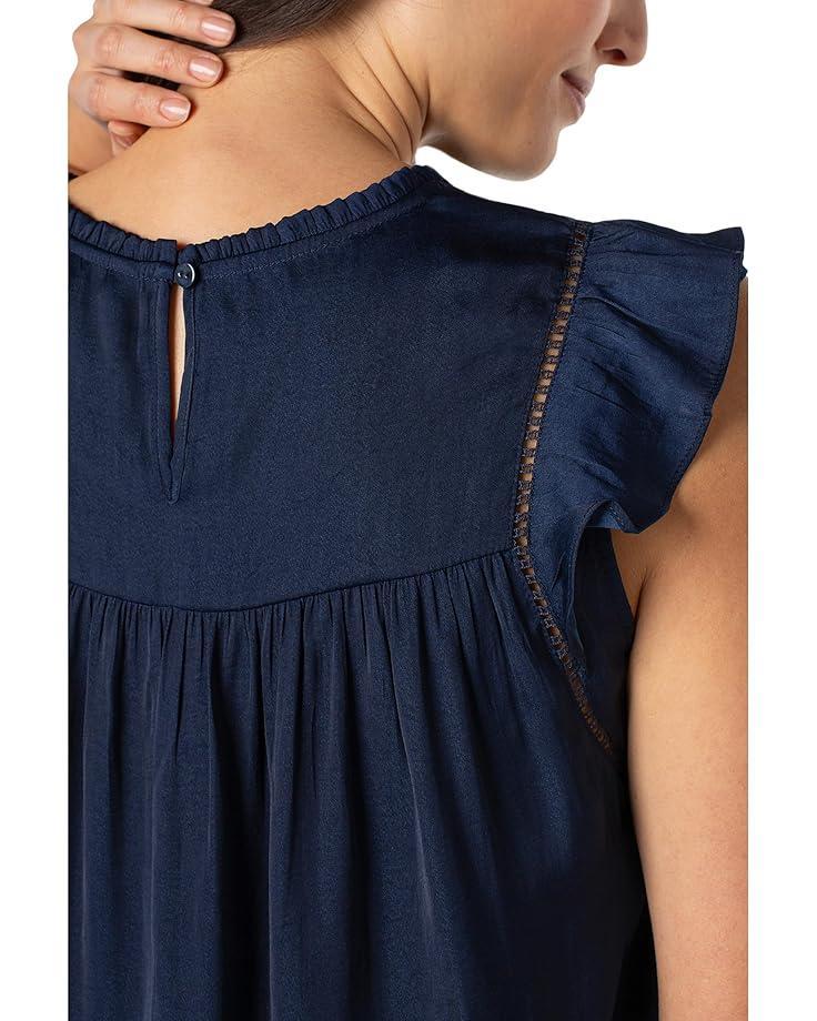 Boat Neck Dolman Jersey Knit Top with Shoulder Pleats Product Image