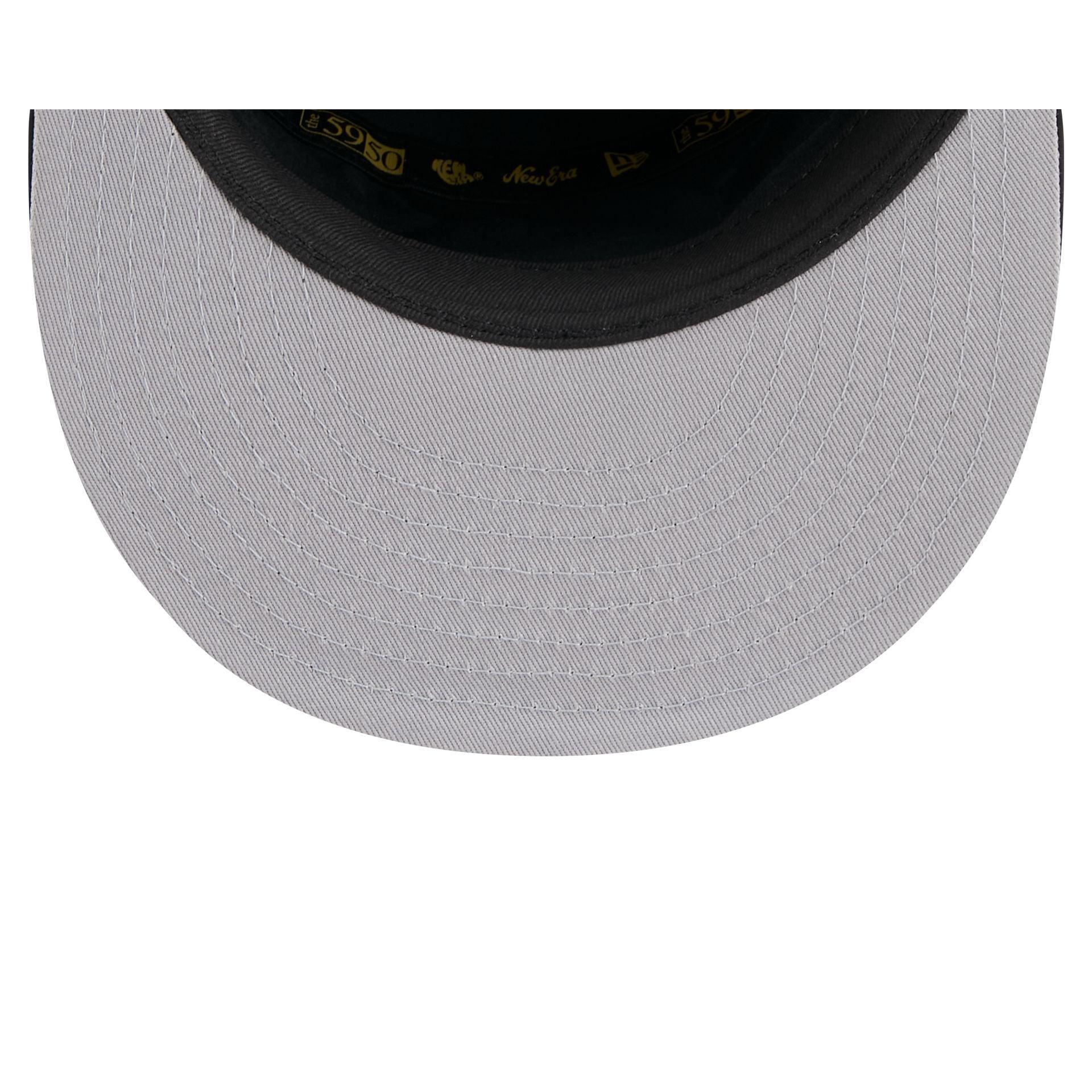 Pittsburgh Pirates Black Poly Rope Split Panel 59FIFTY Fitted Hat Male Product Image