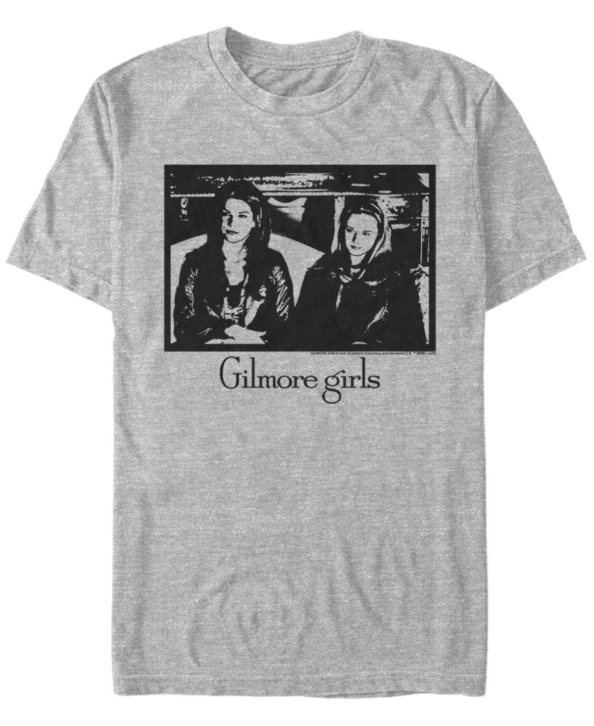 Men's Gilmore Girls Rory & Lorelai Portrait Tee, Size: Large, Athletic Grey Product Image