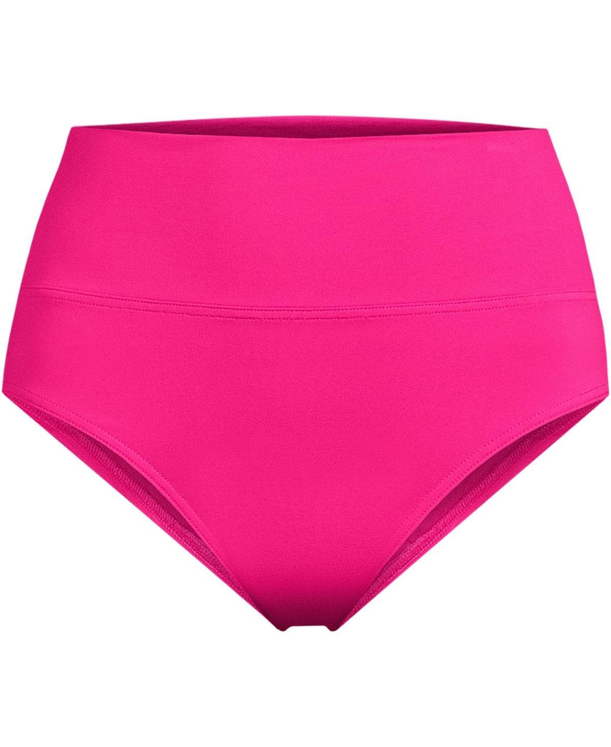 Womens Lands End Chlorine Resistant Fold Over High Waisted Bikini Bottoms Product Image