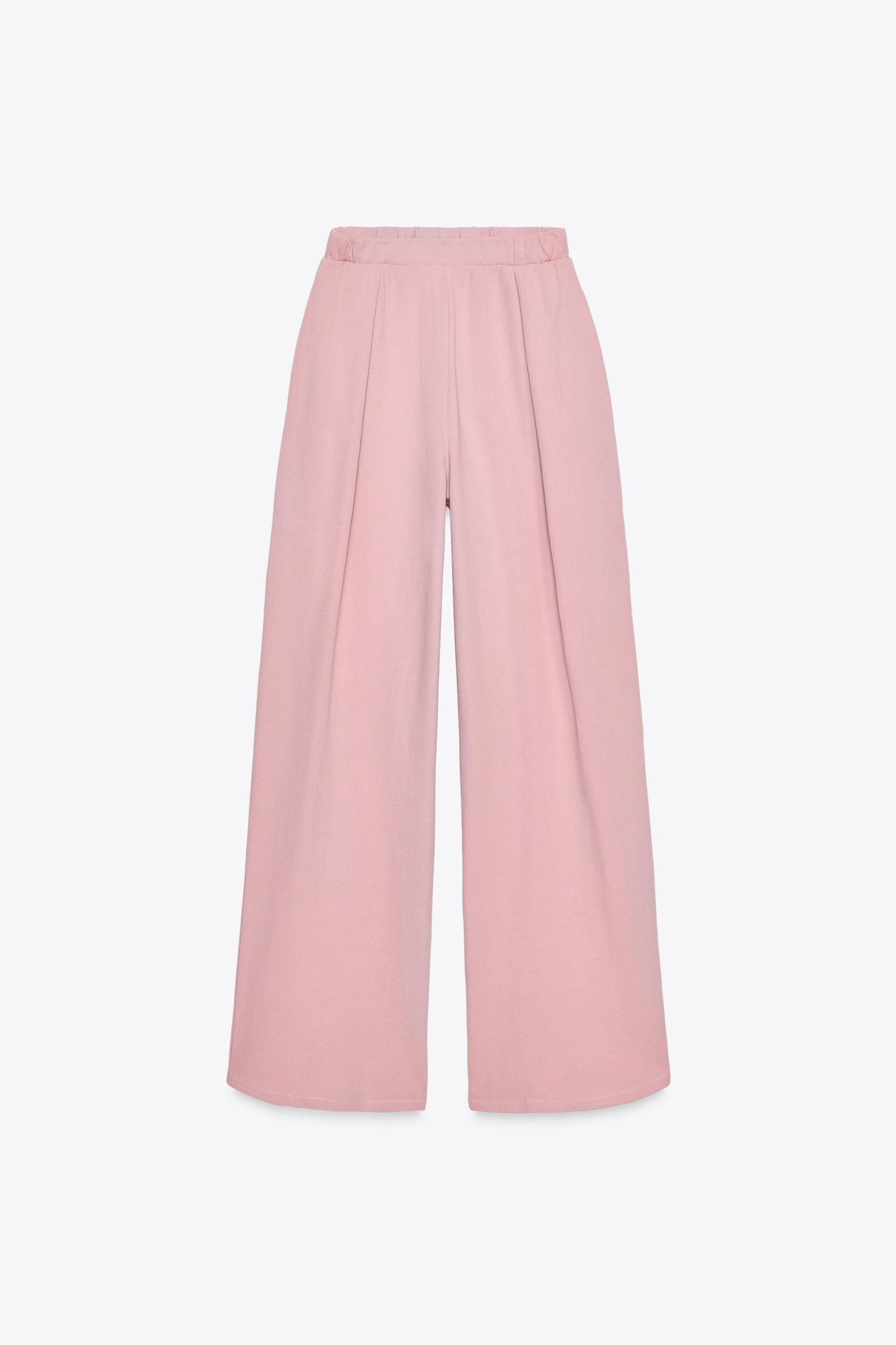 WASHED EFFECT INTERLOCK PANTS Product Image