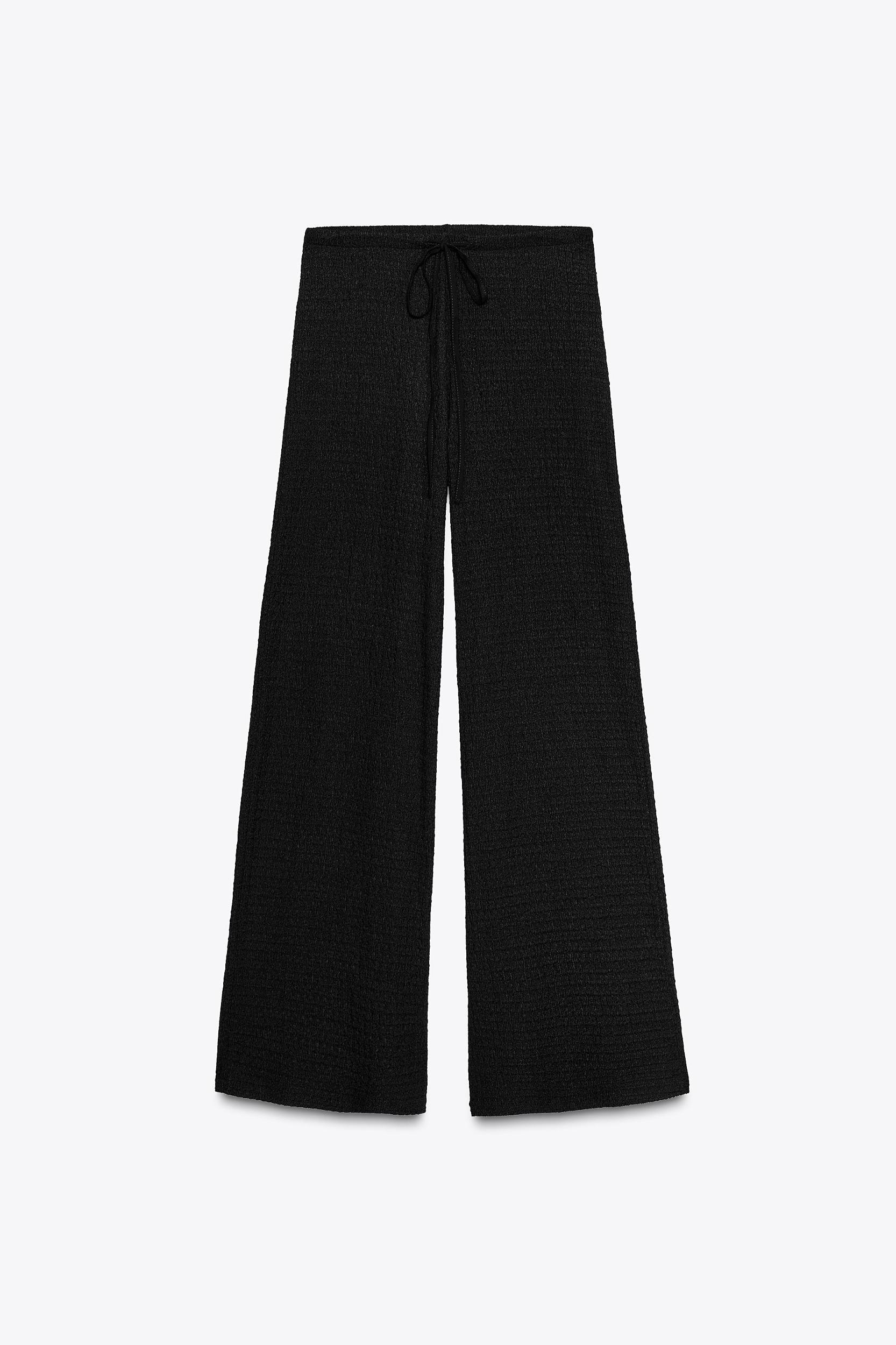 TEXTURED STRAIGHT LEG PANTS Product Image