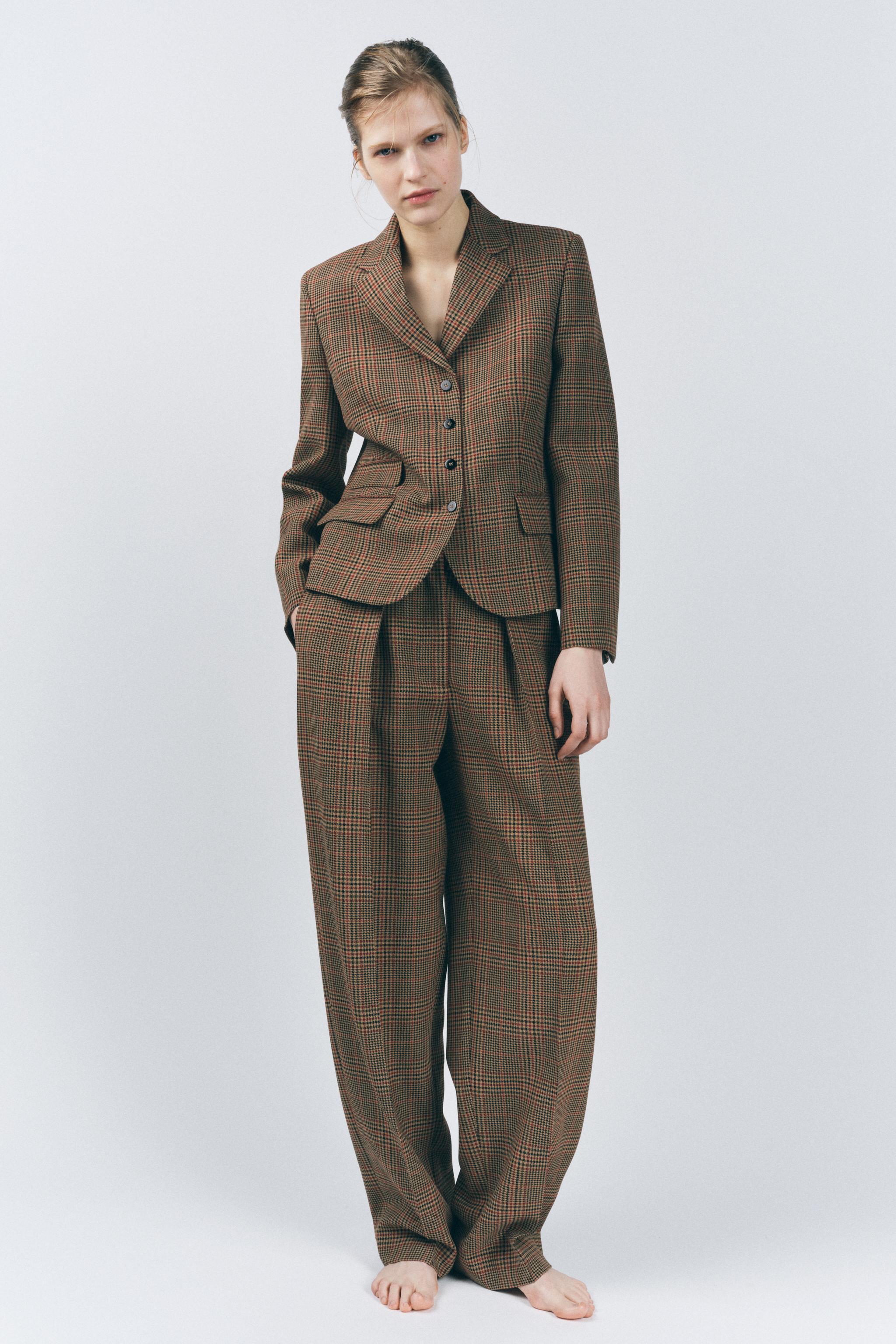 CHECKERED BLAZER ZW COLLECTION Product Image