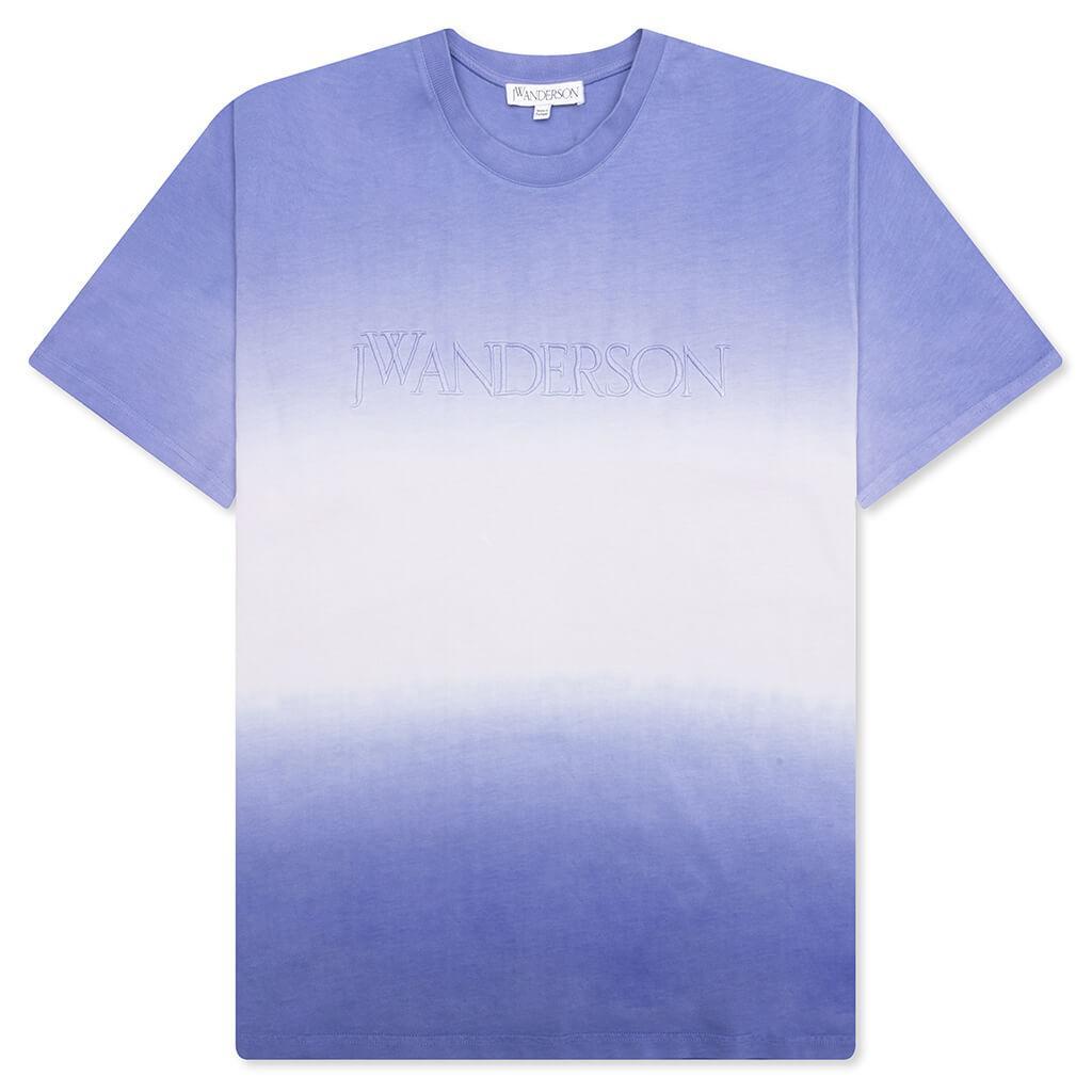 Logo Embroidery Gradient T-Shirt - Lavender Male Product Image