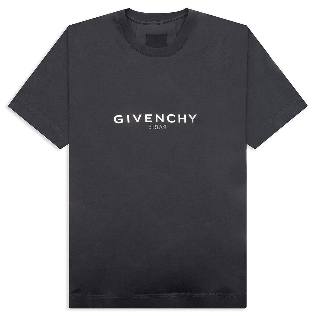 Slim Fit Reverse Print T-Shirt - Charcoal Male Product Image