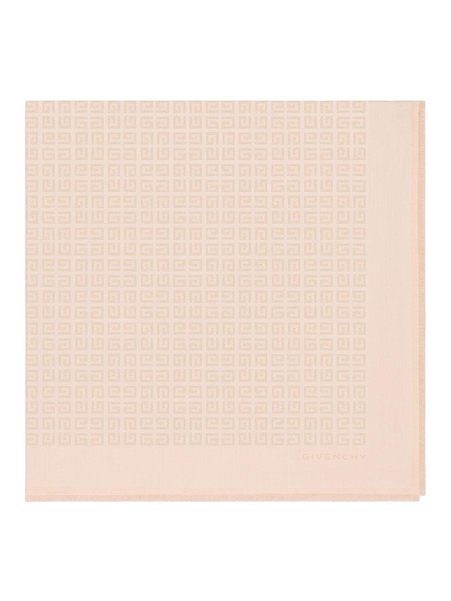 Womens 4G Shawl in Silk and Wool with Lurex Product Image