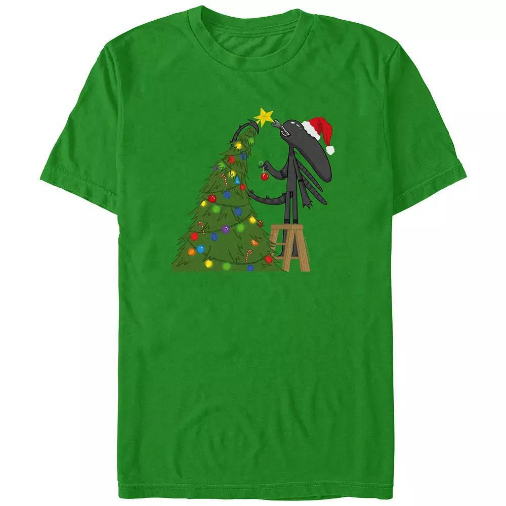 Men's Alien Xenomorph Christmas Ready Graphic Tee,  Product Image