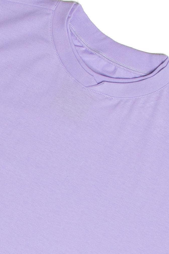 Lavender Notch Neck Tee Product Image