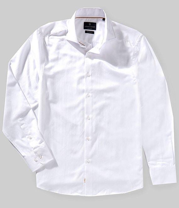 Visconti Textured Long Sleeve Woven Shirt Product Image