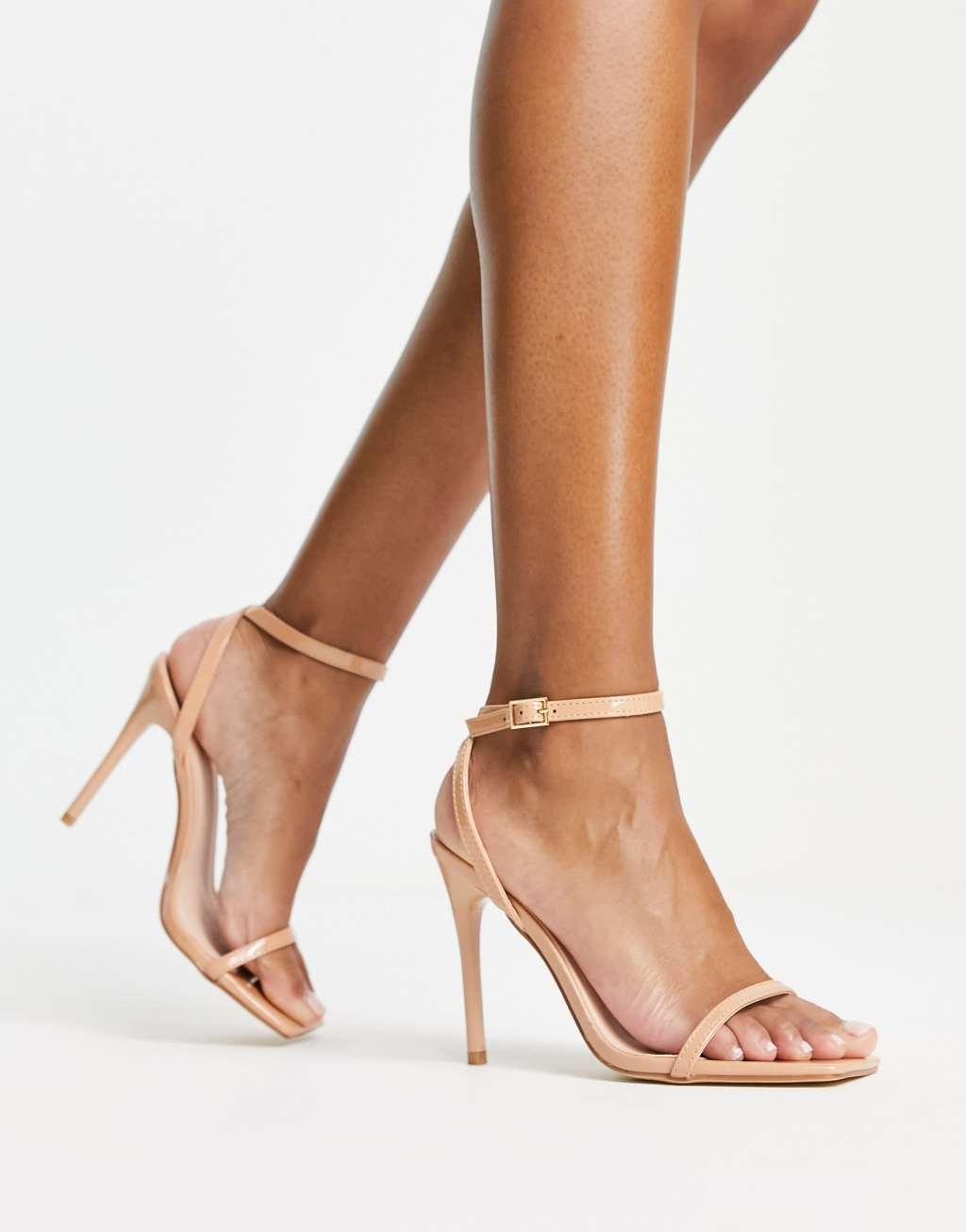 Truffle Collection Wide Fit barely there heeled sandals Product Image