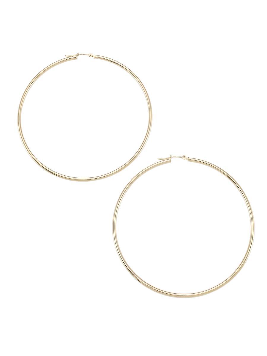 Womens 14K Gold Hoop Earrings Product Image