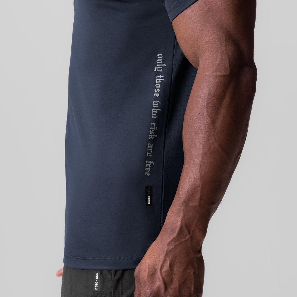 0839. 3D-Lite® 2.0 Fitted Tee - Navy "OTWR" Product Image