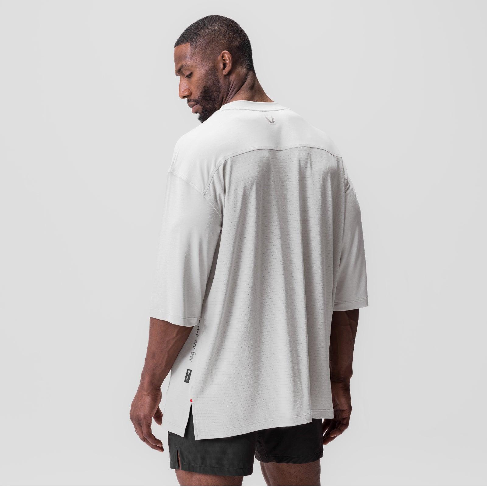 0841. 3D-Lite® 2.0 3/4-Sleeve Oversized Tee - White "OTWR" Product Image