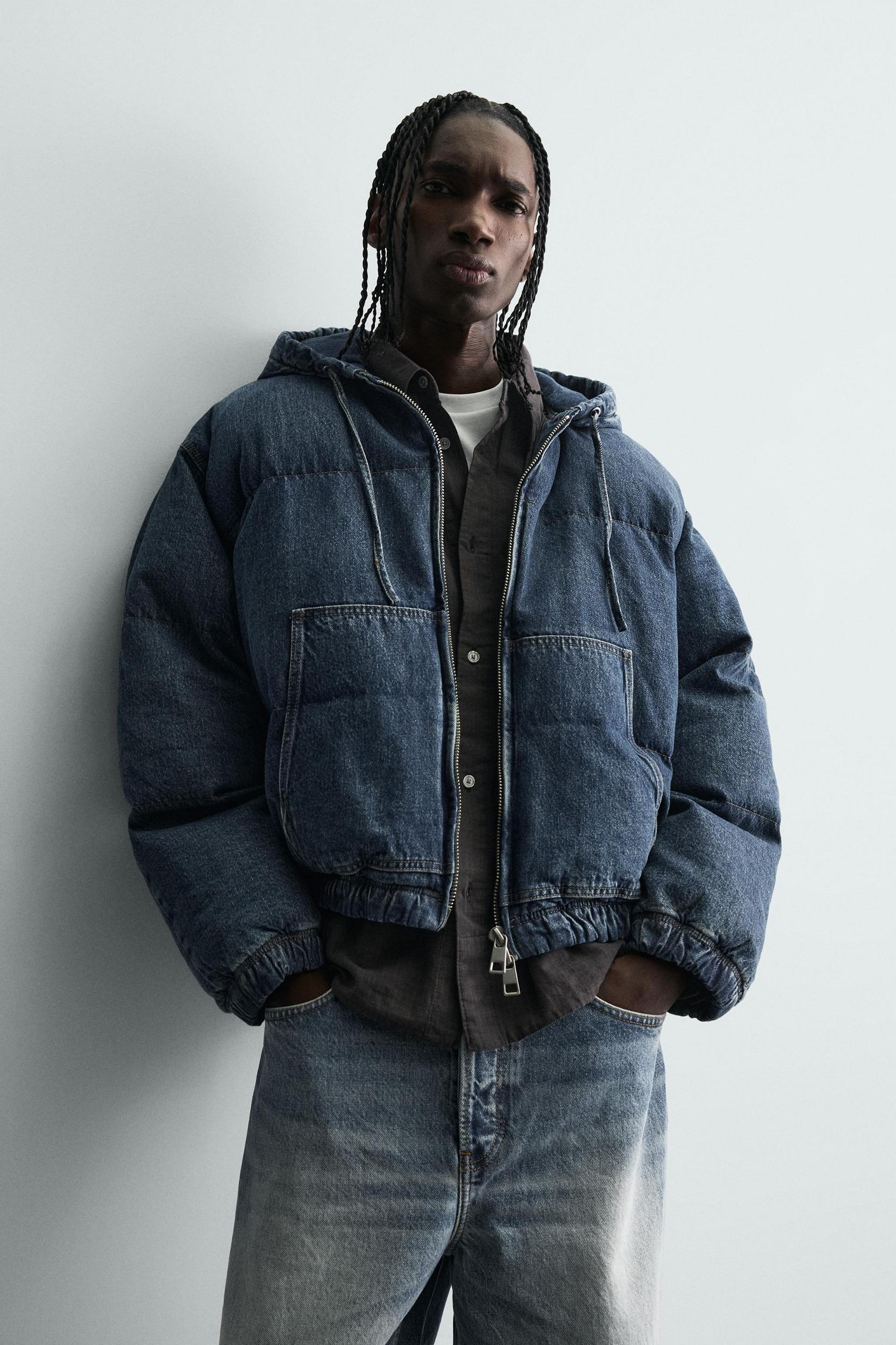 QUILTED DENIM JACKET Product Image